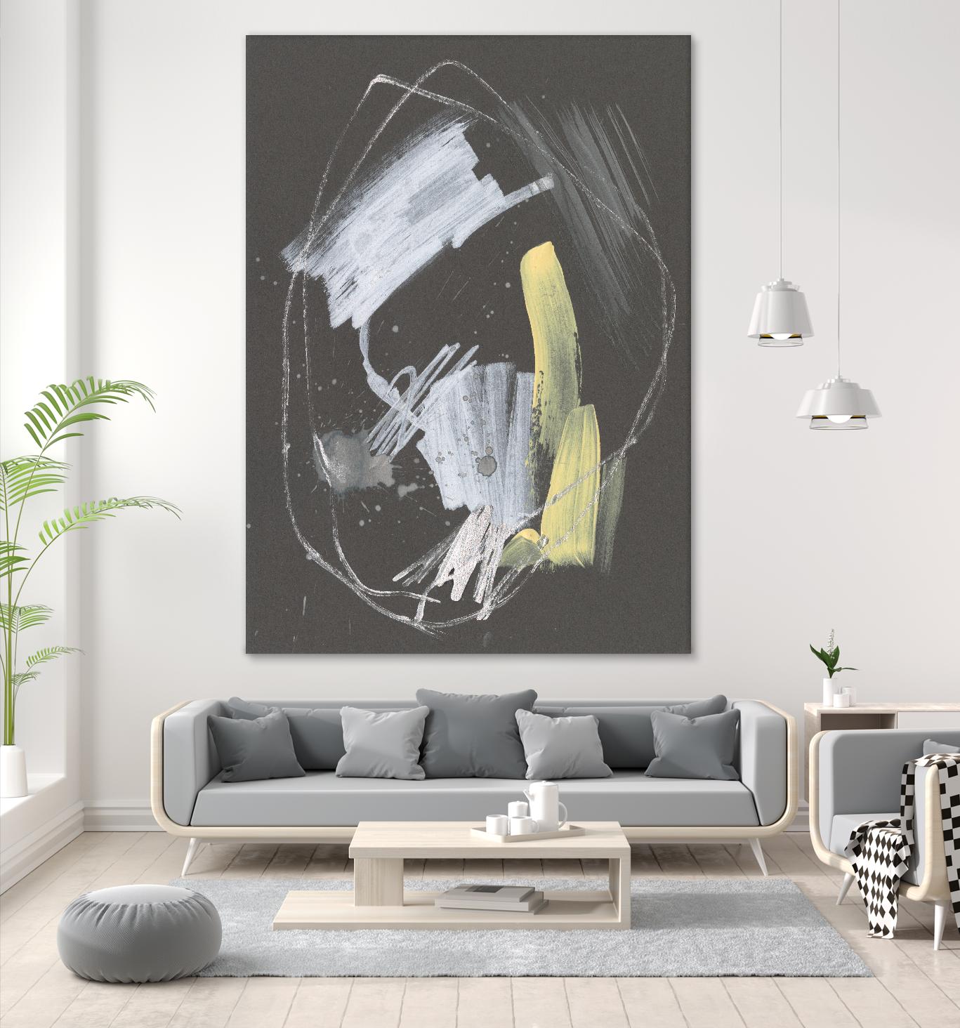 Sunny Marks I by Jennifer Goldberger on GIANT ART - grey abstract abstract