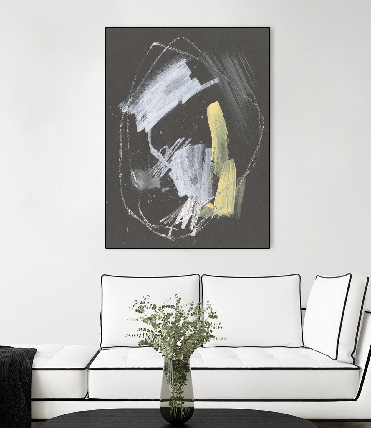 Sunny Marks I by Jennifer Goldberger on GIANT ART - grey abstract abstract