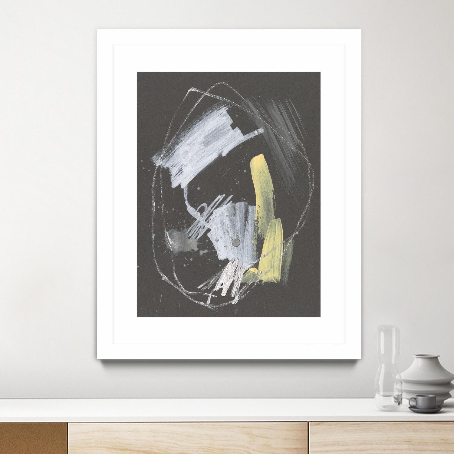 Sunny Marks I by Jennifer Goldberger on GIANT ART - grey abstract abstract