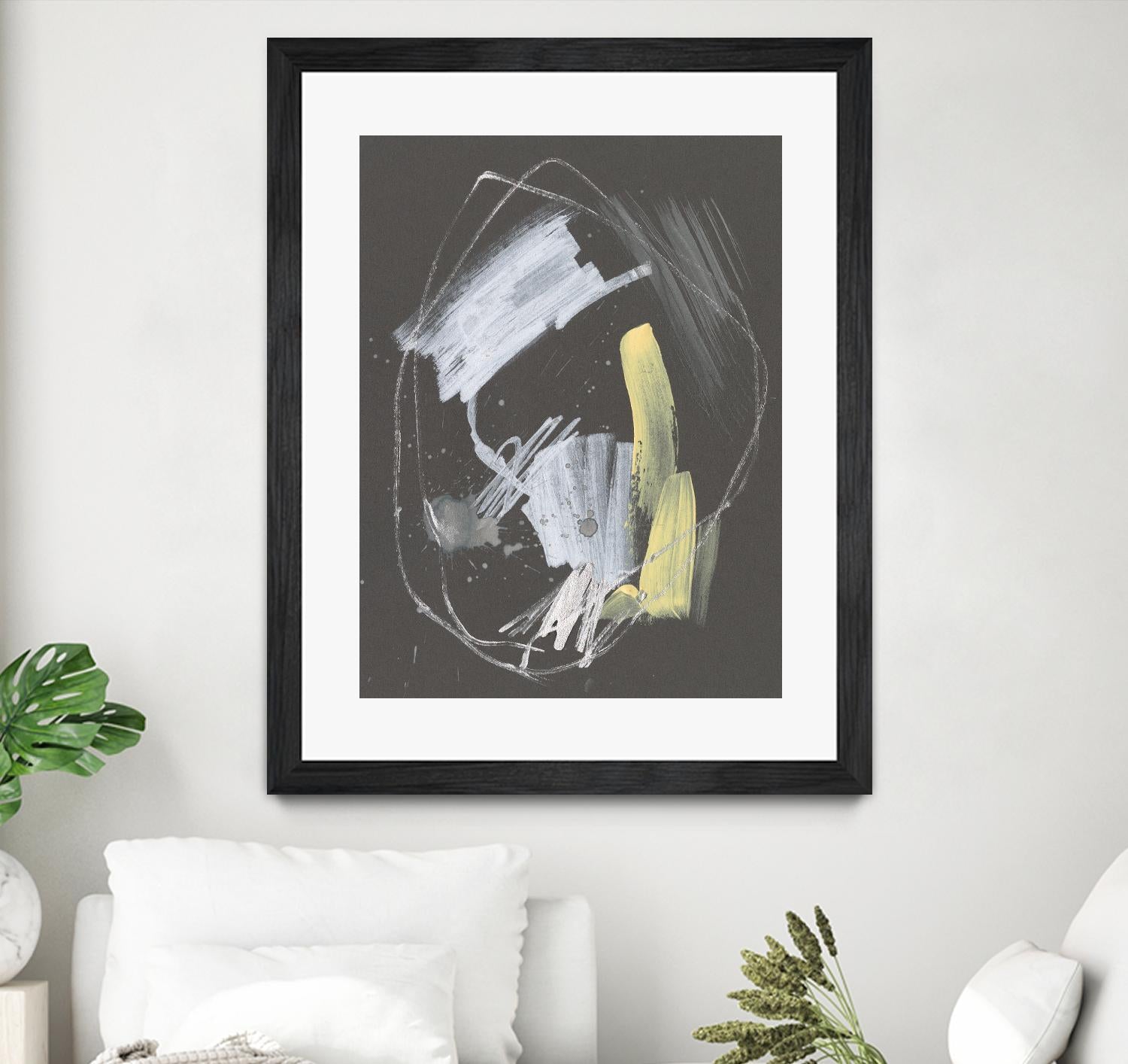 Sunny Marks I by Jennifer Goldberger on GIANT ART - grey abstract abstract