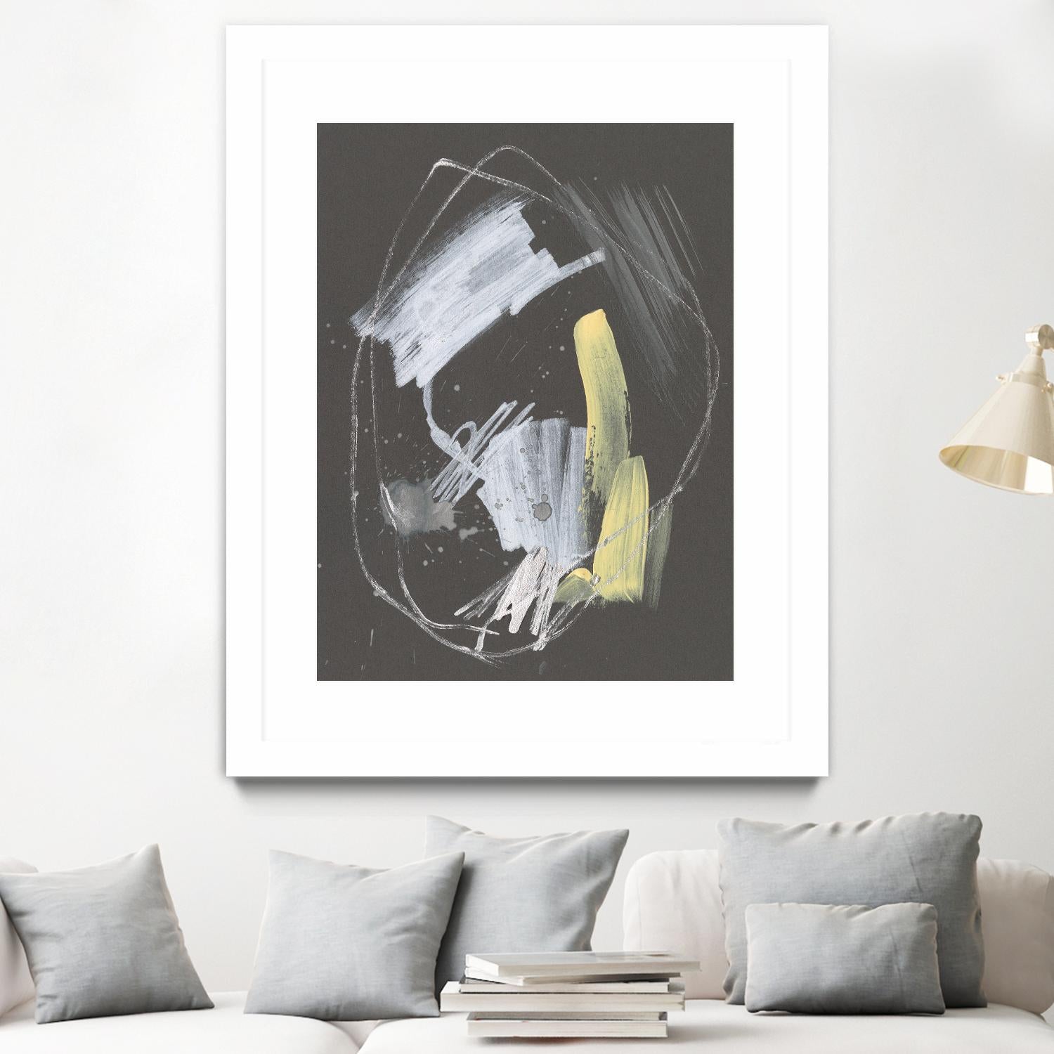 Sunny Marks I by Jennifer Goldberger on GIANT ART - grey abstract abstract