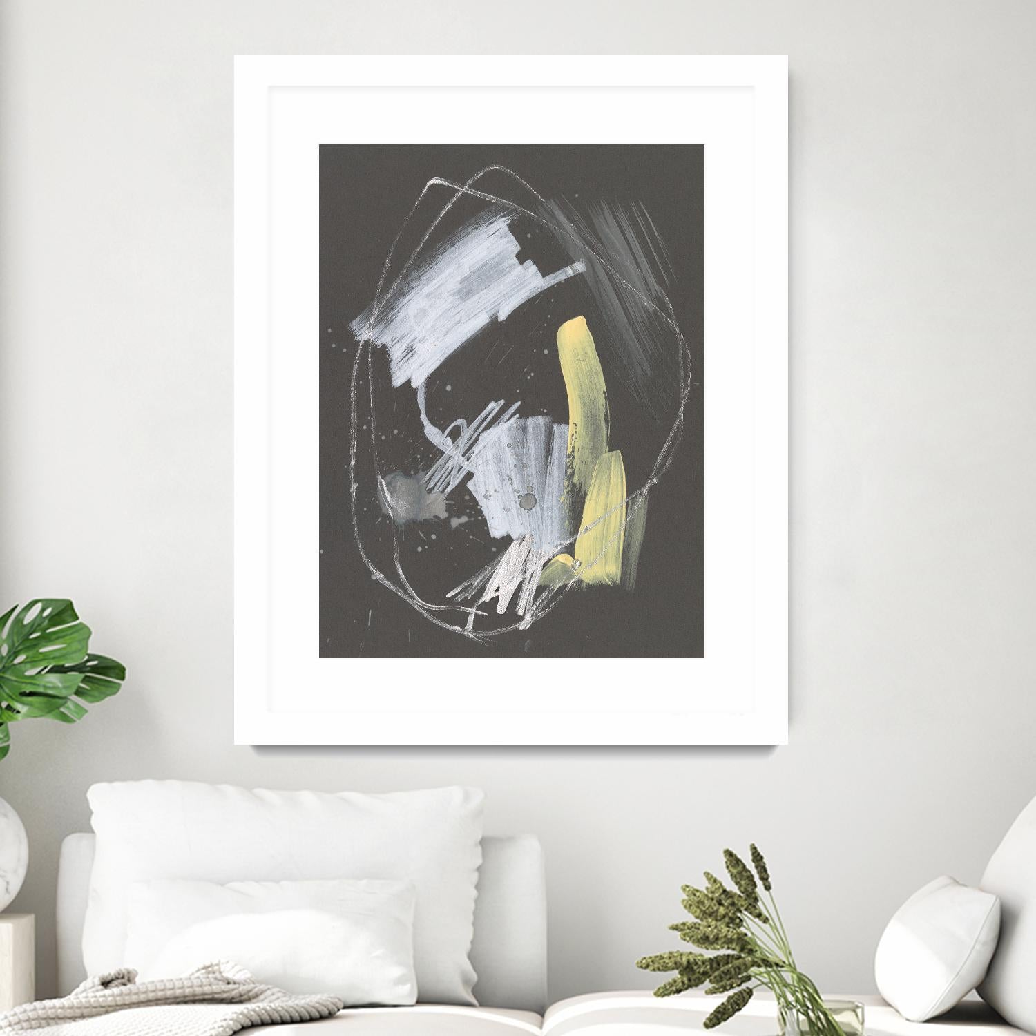 Sunny Marks I by Jennifer Goldberger on GIANT ART - grey abstract abstract