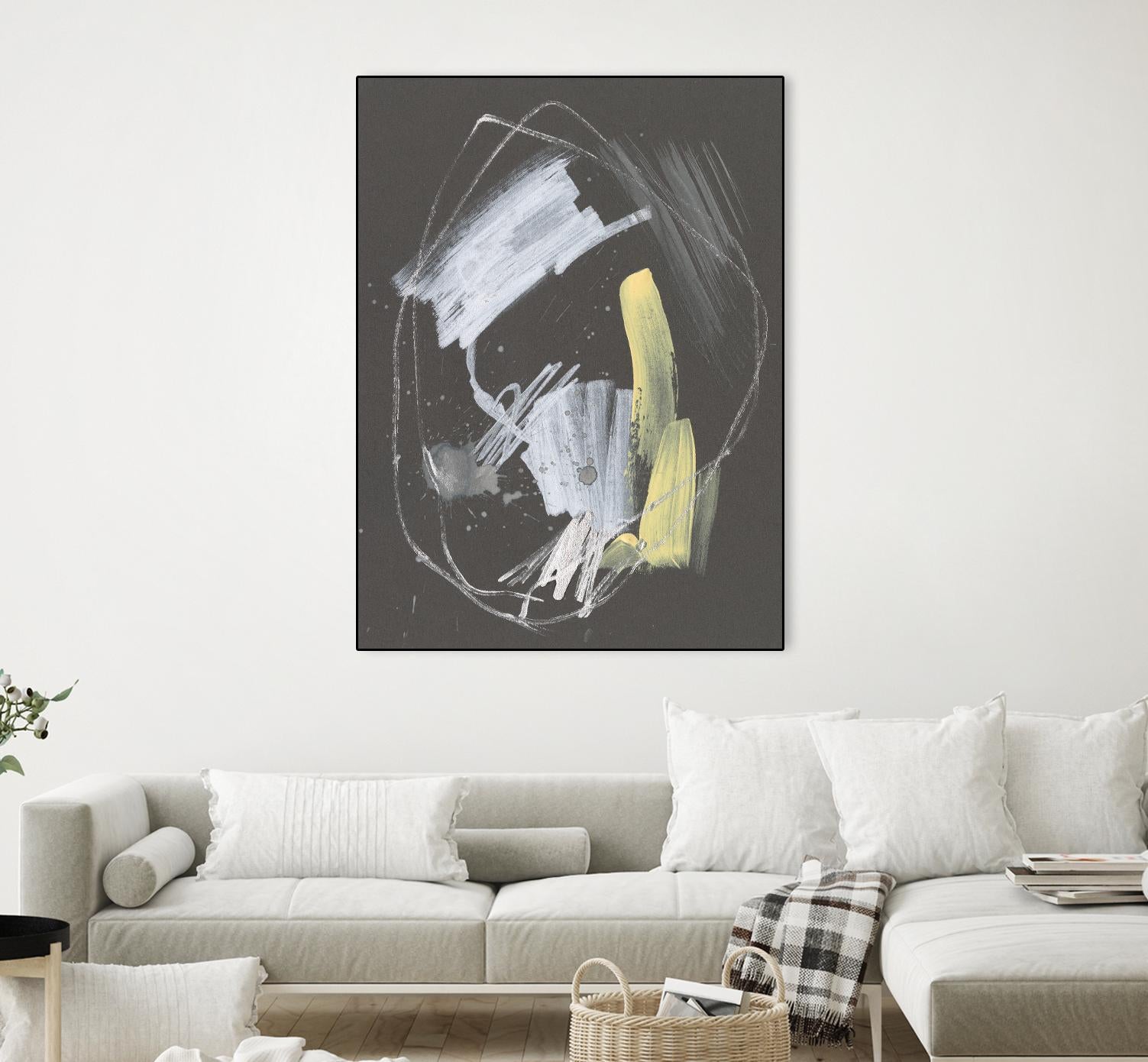 Sunny Marks I by Jennifer Goldberger on GIANT ART - grey abstract abstract