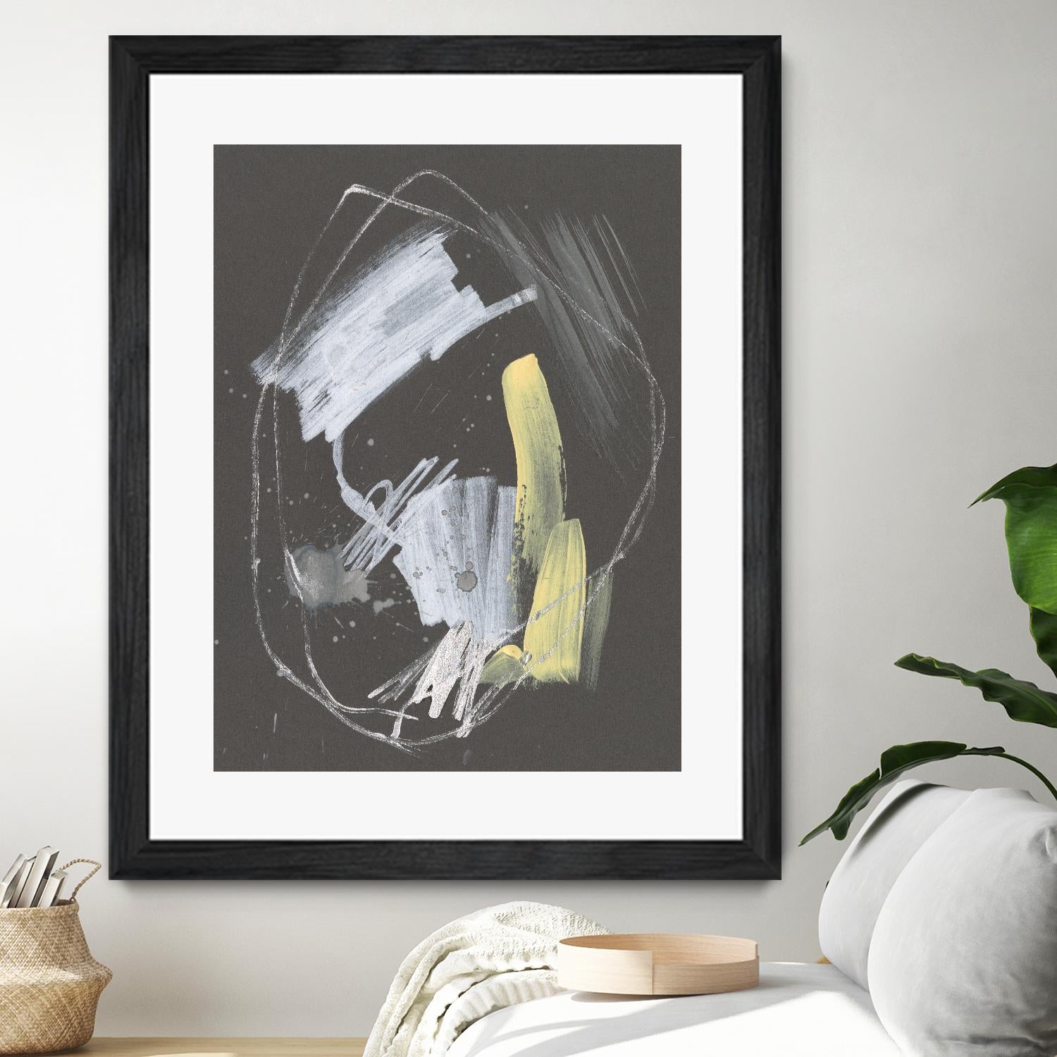Sunny Marks I by Jennifer Goldberger on GIANT ART - grey abstract abstract