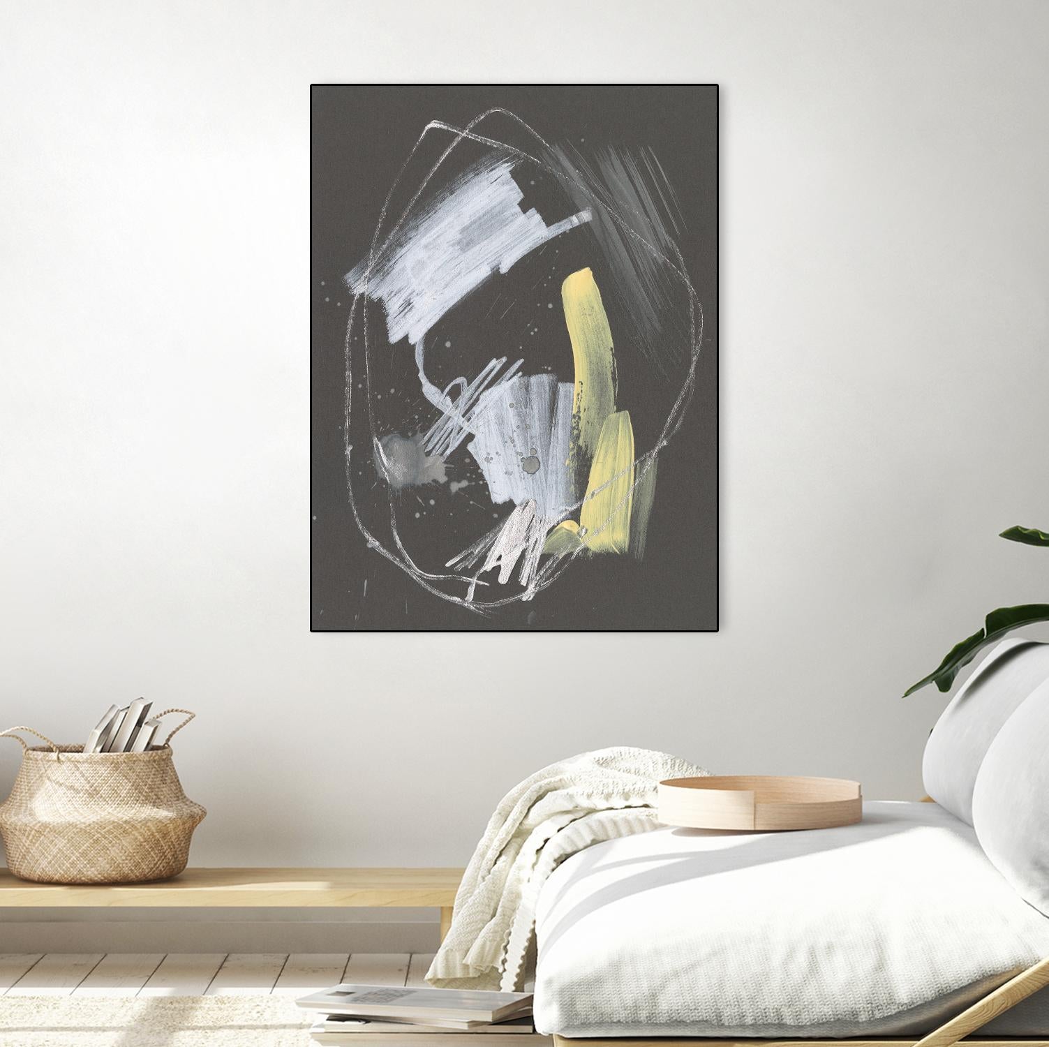 Sunny Marks I by Jennifer Goldberger on GIANT ART - grey abstract abstract