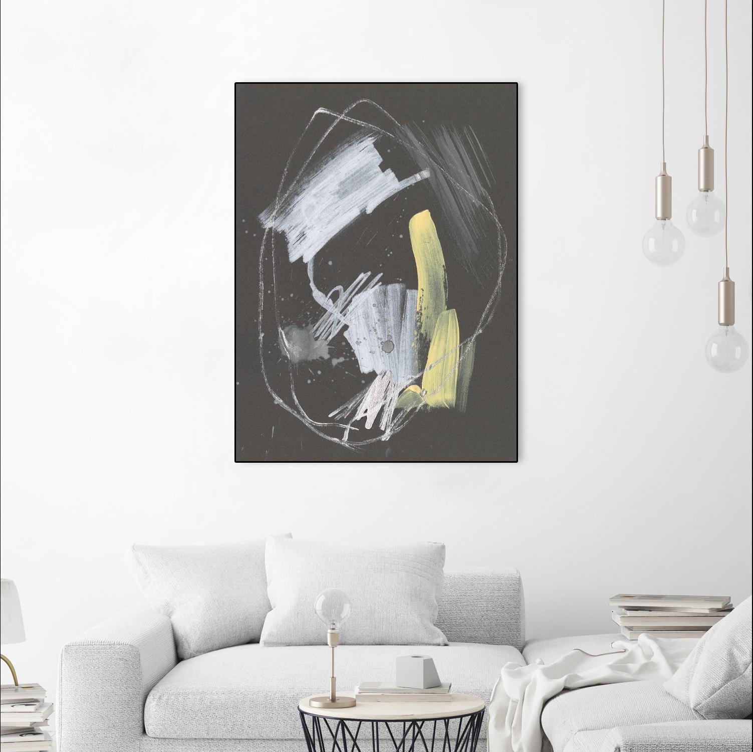 Sunny Marks I by Jennifer Goldberger on GIANT ART - grey abstract abstract