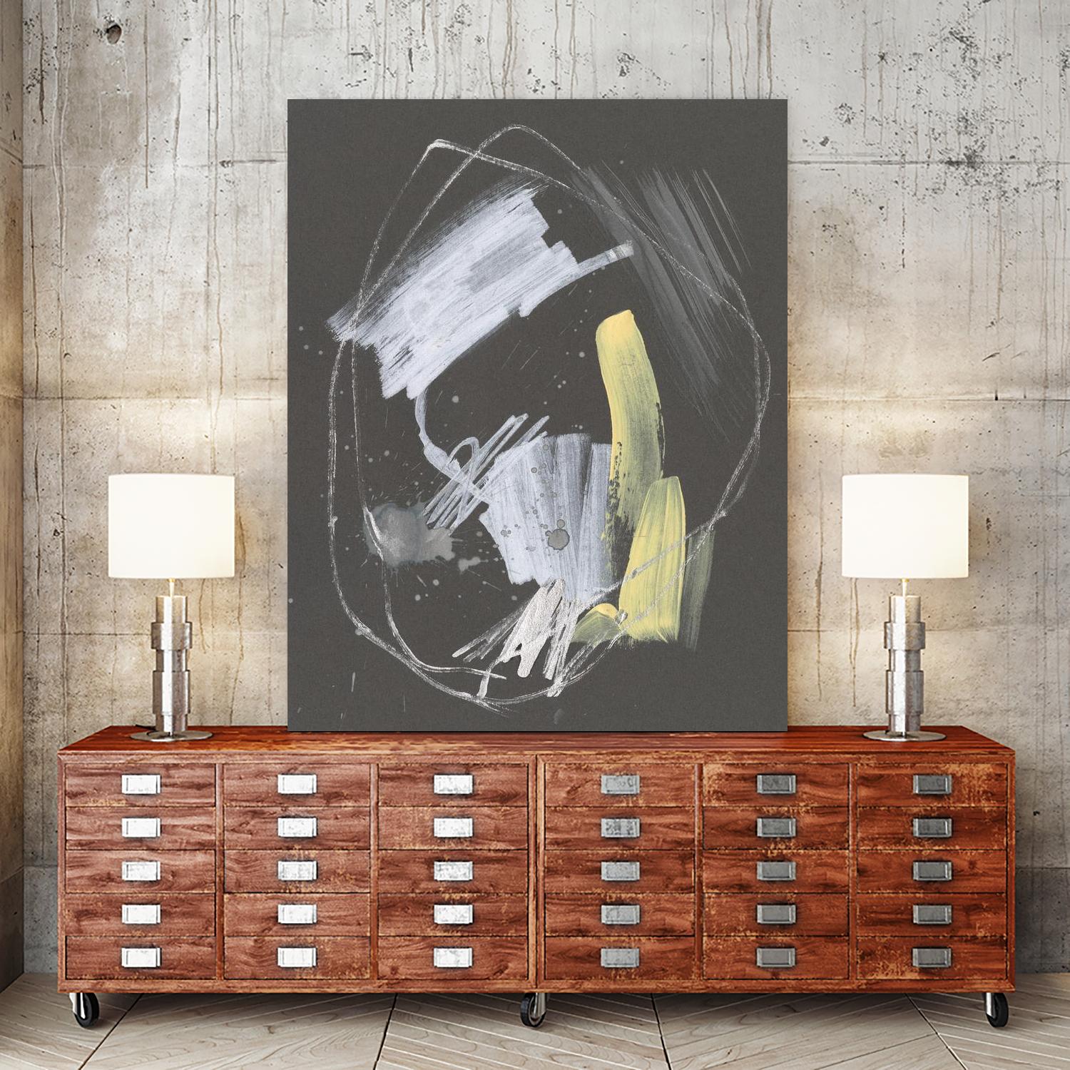 Sunny Marks I by Jennifer Goldberger on GIANT ART - grey abstract abstract