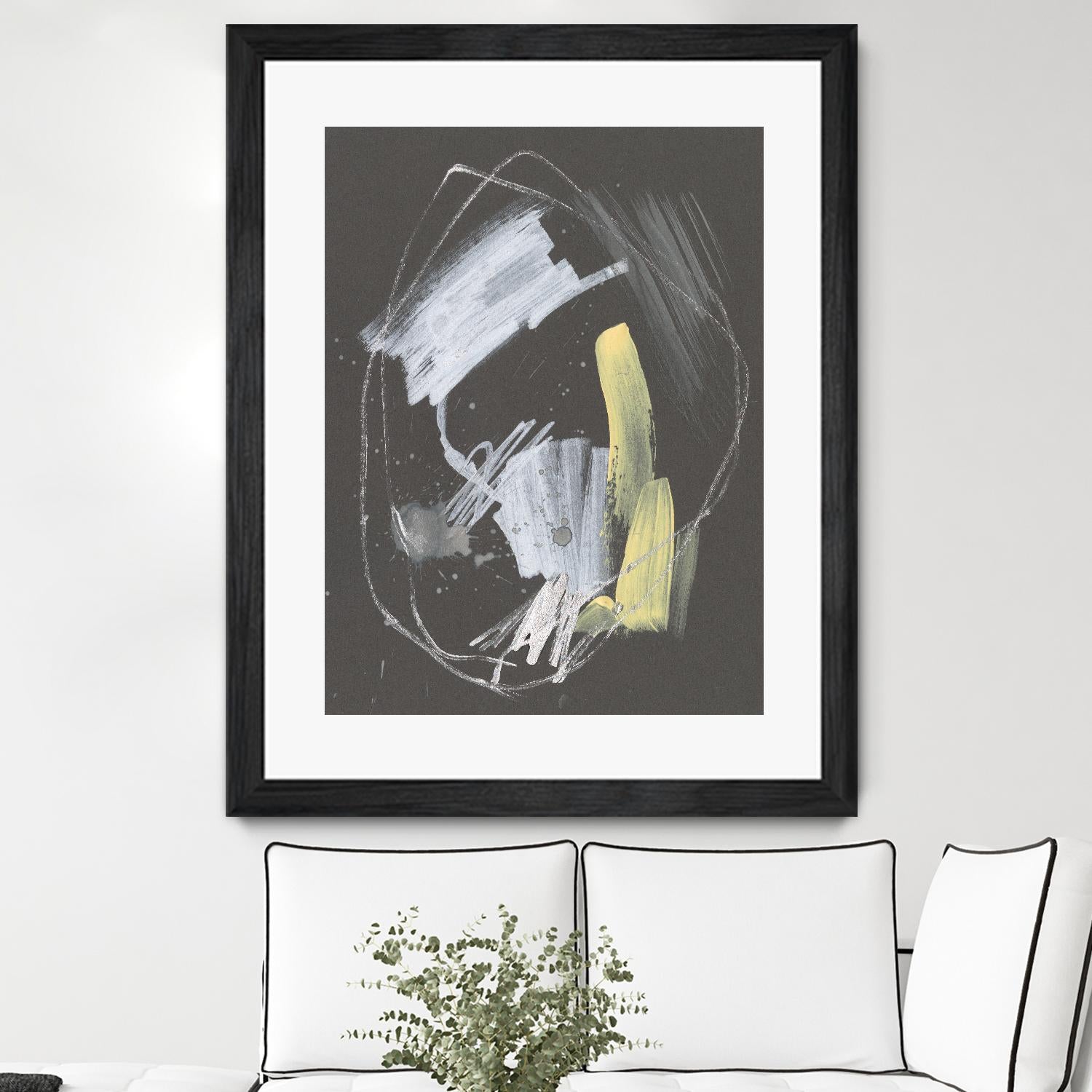 Sunny Marks I by Jennifer Goldberger on GIANT ART - grey abstract abstract