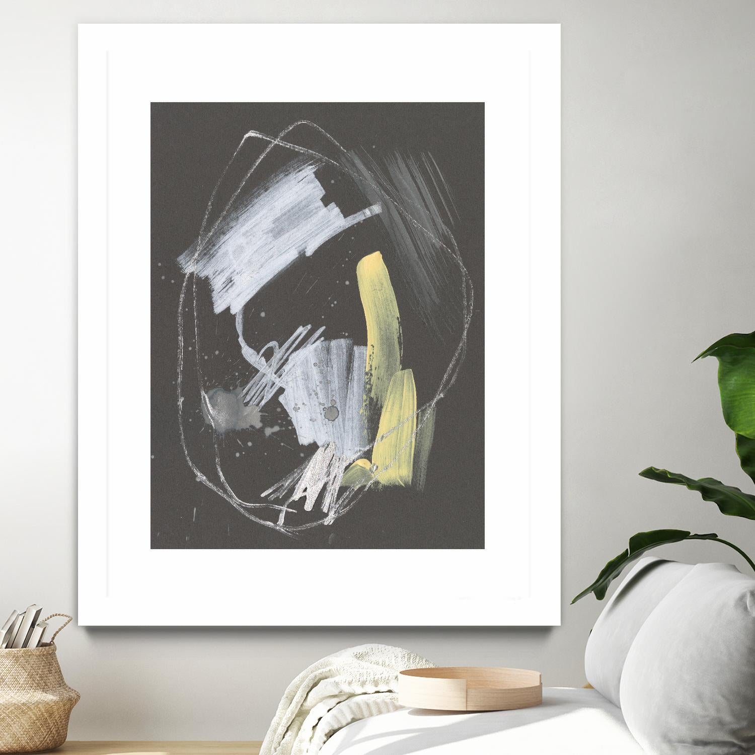 Sunny Marks I by Jennifer Goldberger on GIANT ART - grey abstract abstract