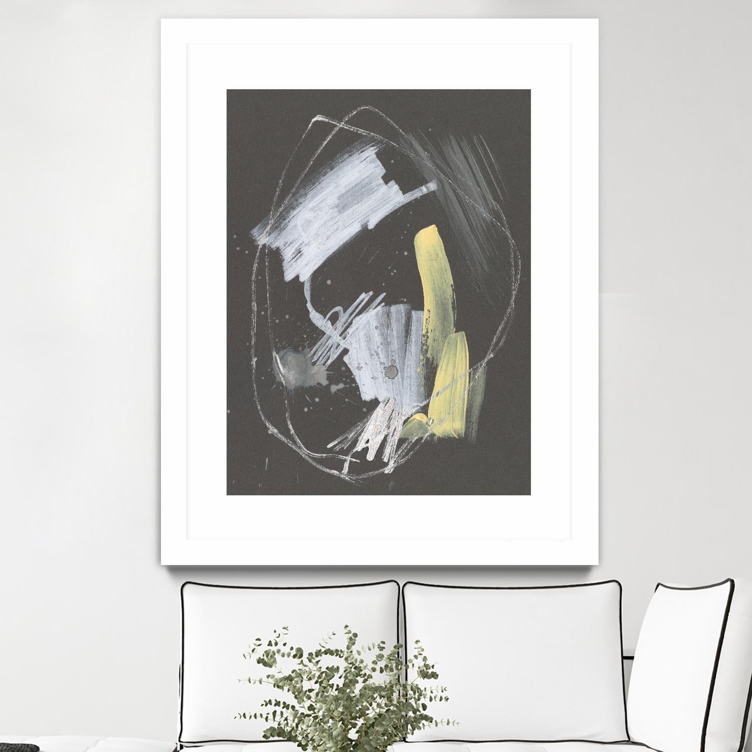 Sunny Marks I by Jennifer Goldberger on GIANT ART - grey abstract abstract