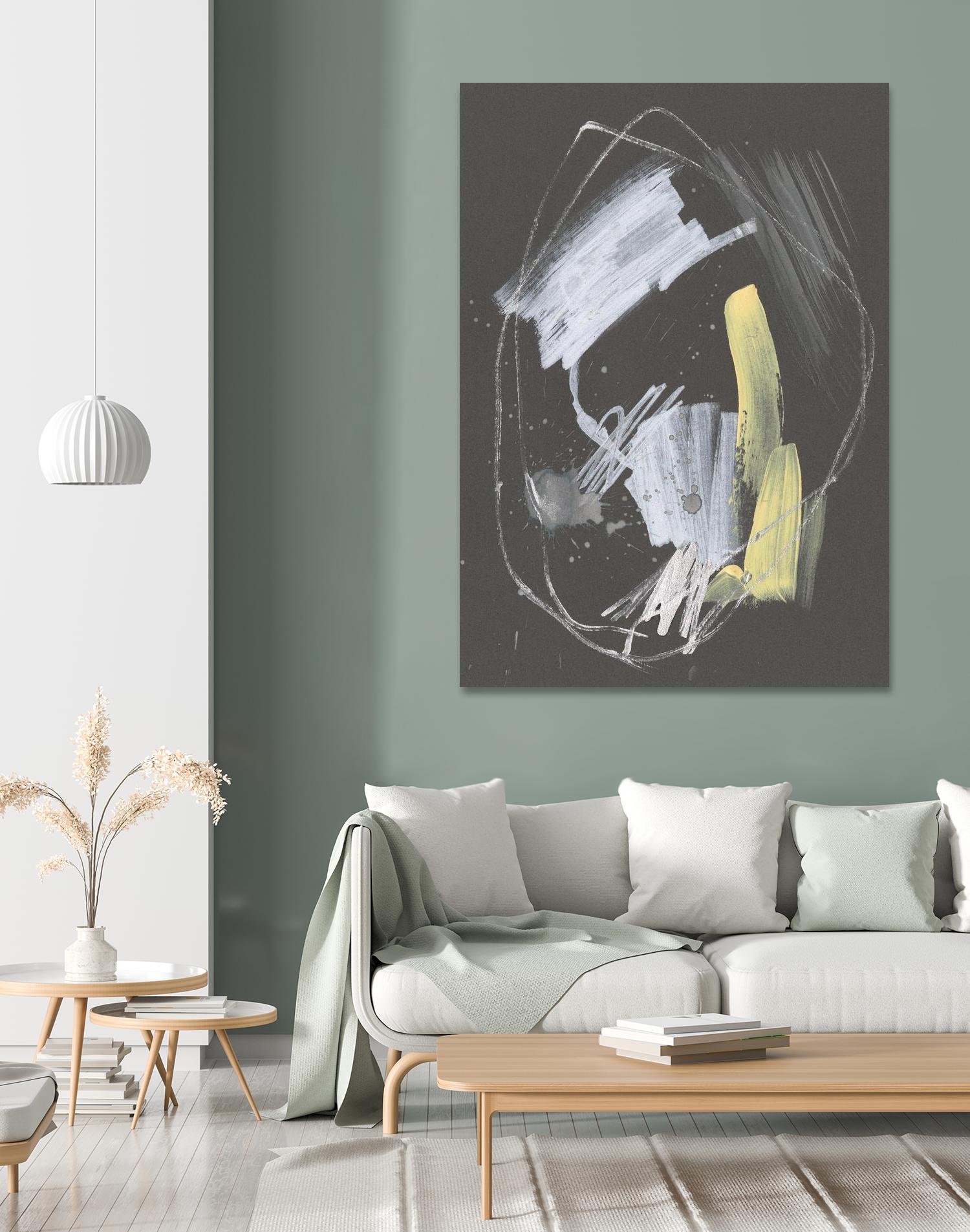 Sunny Marks I by Jennifer Goldberger on GIANT ART - grey abstract abstract