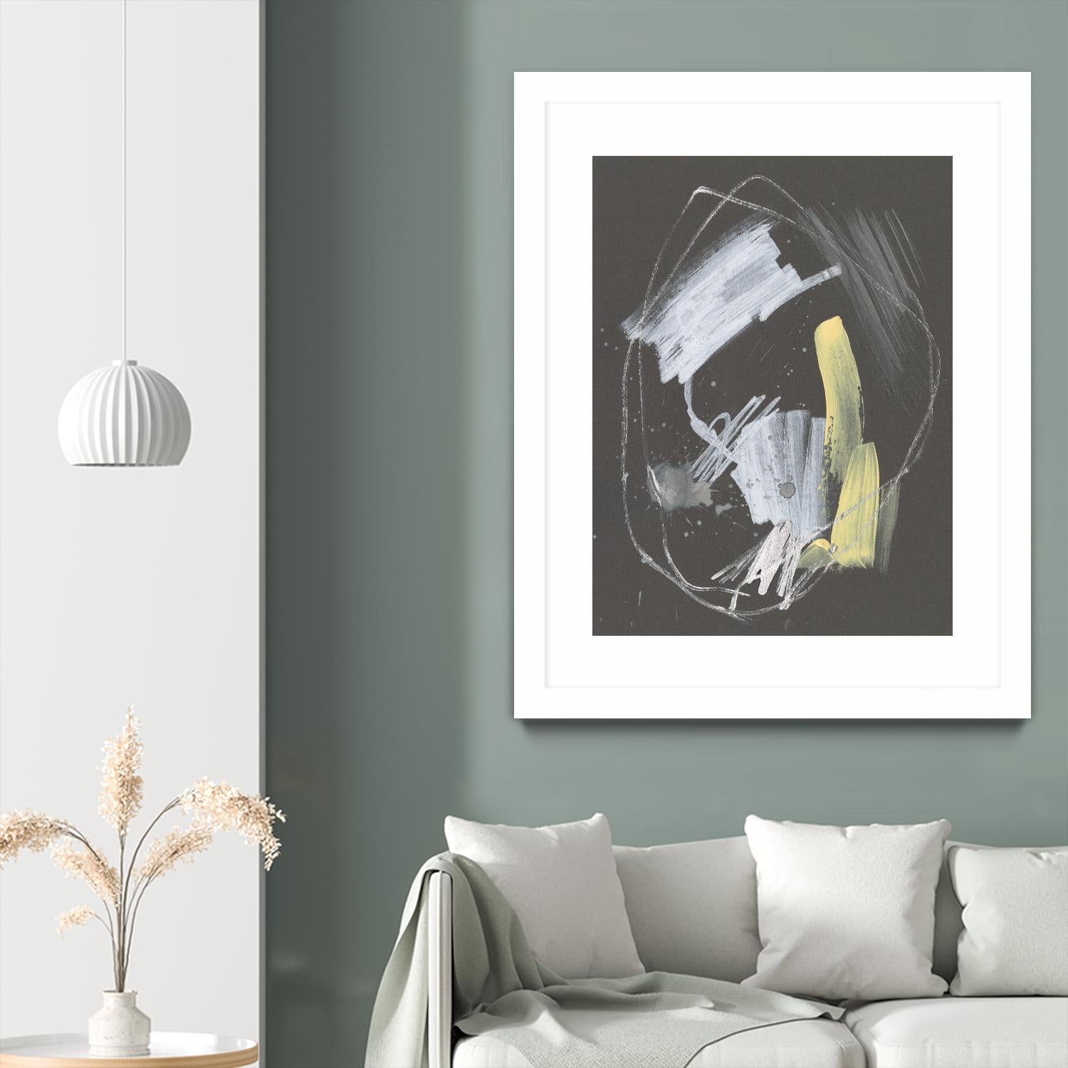 Sunny Marks I by Jennifer Goldberger on GIANT ART - grey abstract abstract