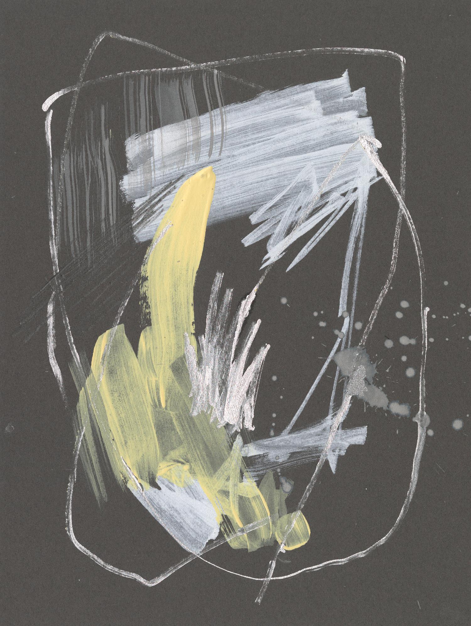 Sunny Marks II by Jennifer Goldberger on GIANT ART - grey abstract abstract