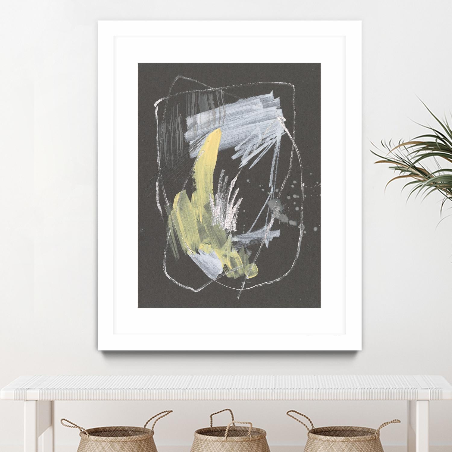 Sunny Marks II by Jennifer Goldberger on GIANT ART - grey abstract abstract