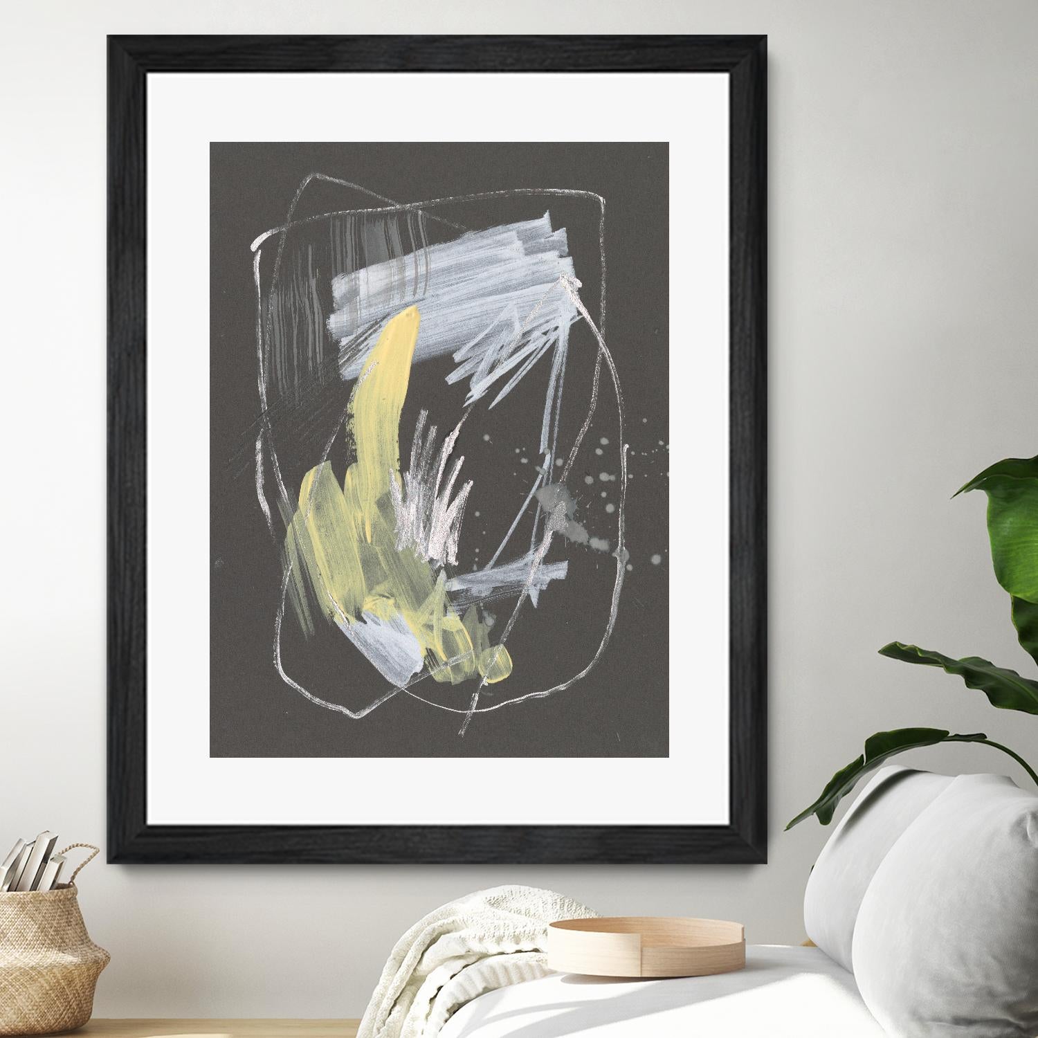 Sunny Marks II by Jennifer Goldberger on GIANT ART - grey abstract abstract