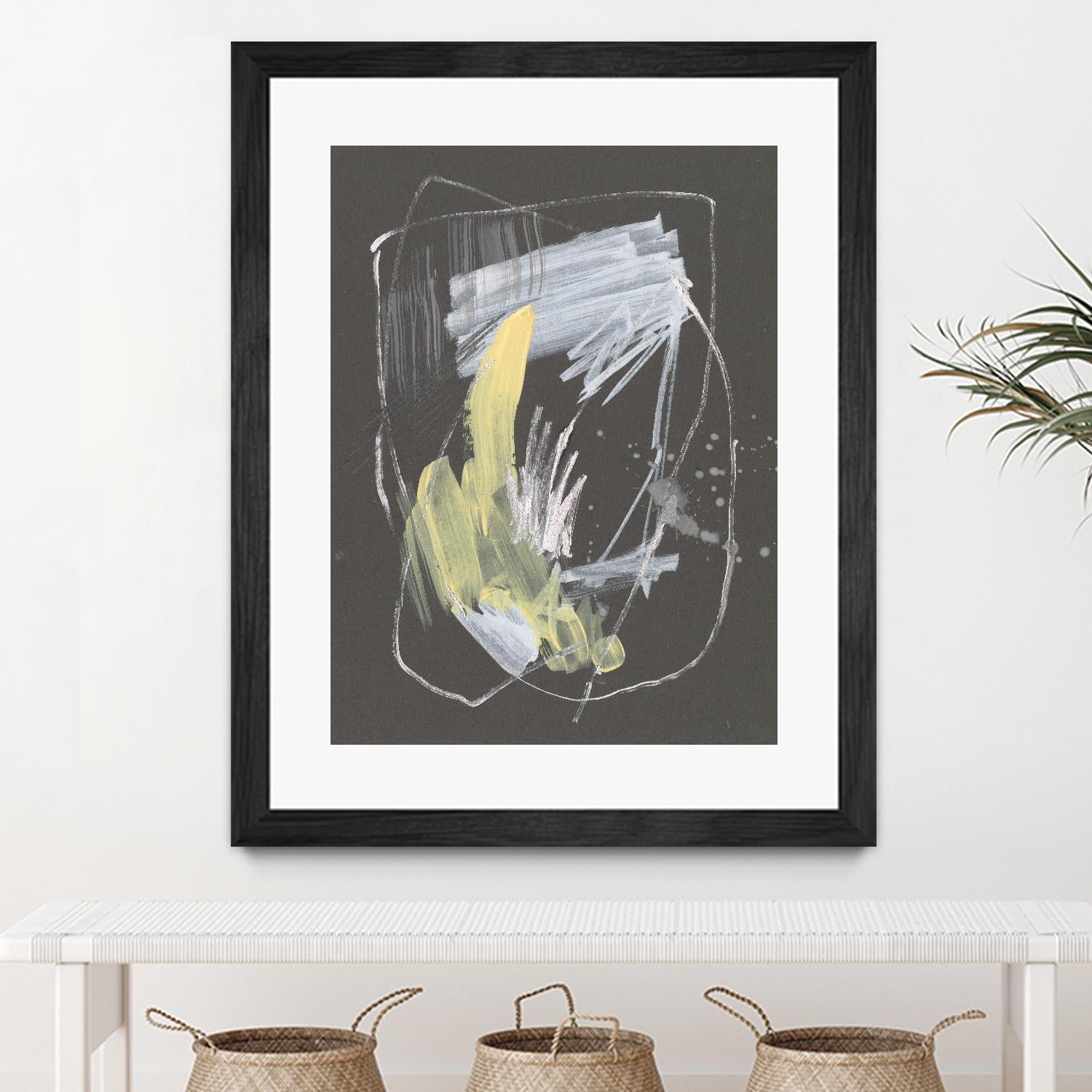 Sunny Marks II by Jennifer Goldberger on GIANT ART - grey abstract abstract