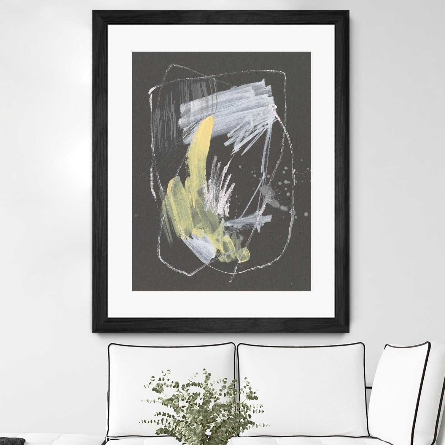 Sunny Marks II by Jennifer Goldberger on GIANT ART - grey abstract abstract