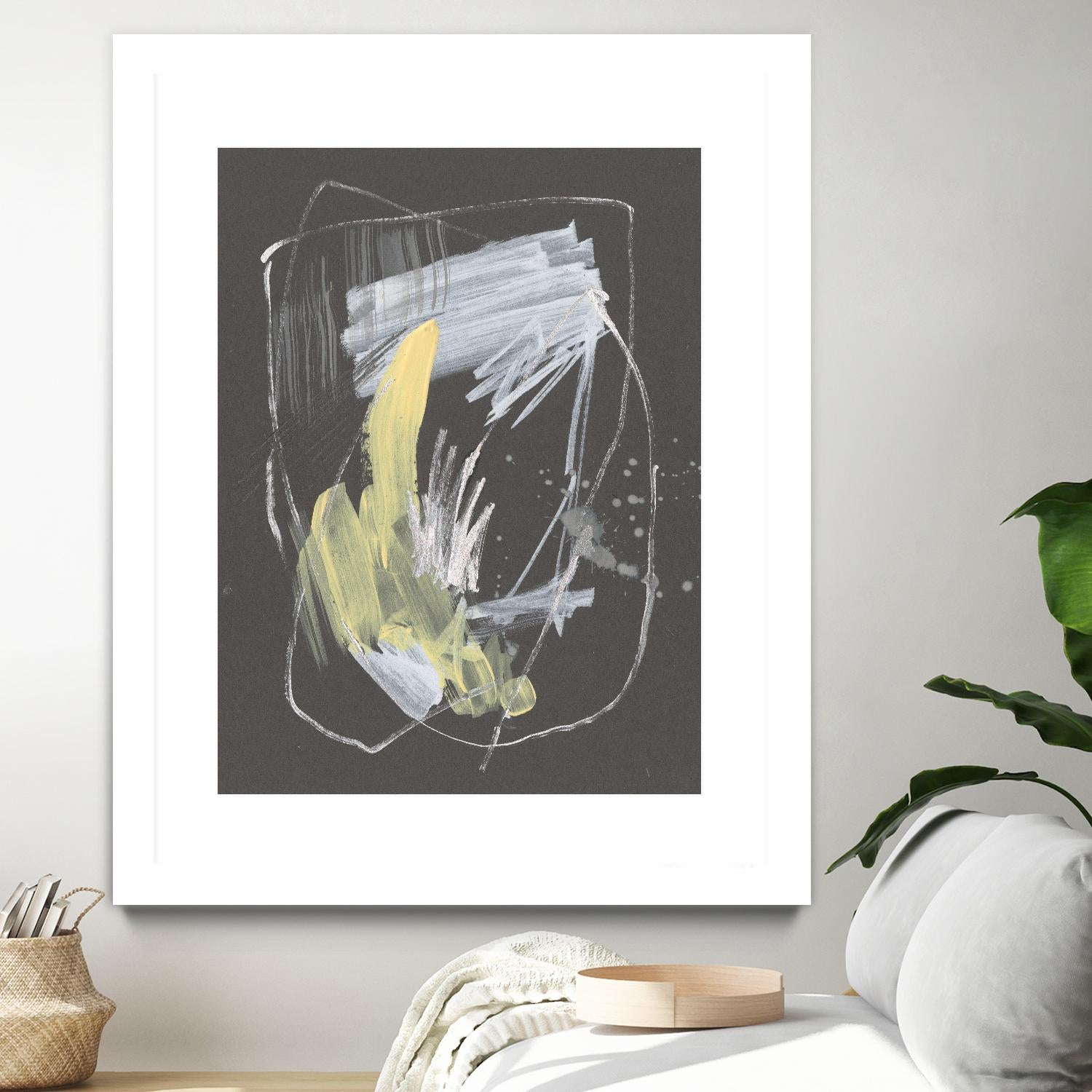 Sunny Marks II by Jennifer Goldberger on GIANT ART - grey abstract abstract