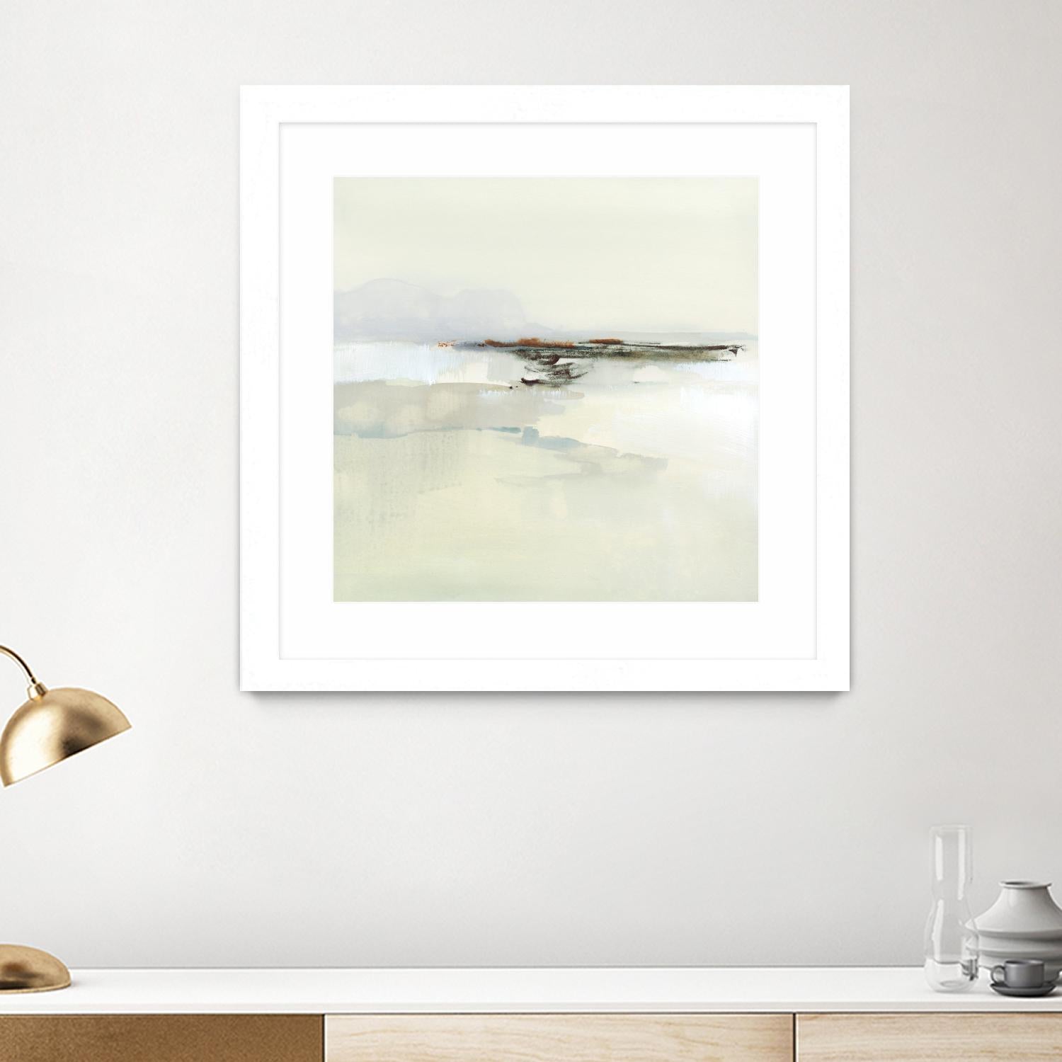 Atmospheric Edge I by Victoria Barnes on GIANT ART - beige abstract abstract