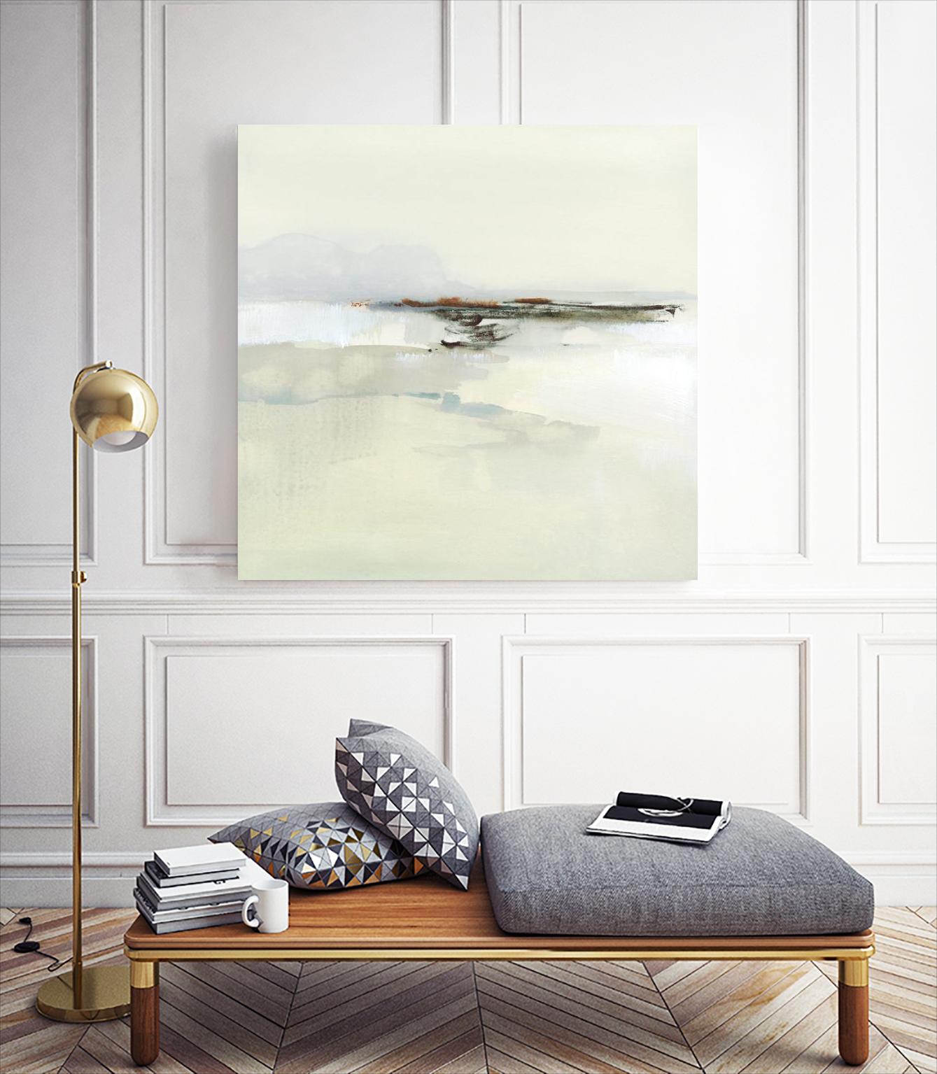 Atmospheric Edge I by Victoria Barnes on GIANT ART - beige abstract abstract