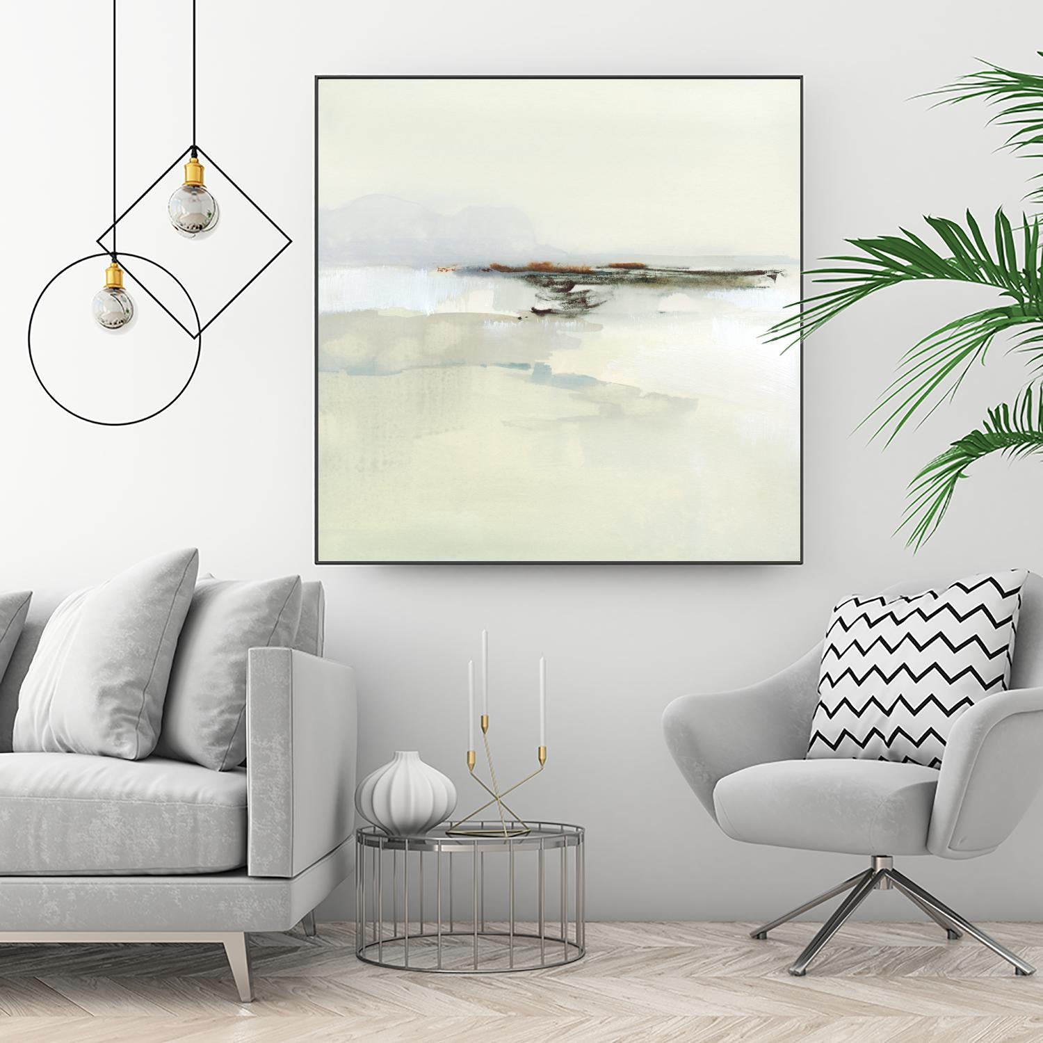 Atmospheric Edge I by Victoria Barnes on GIANT ART - beige abstract abstract