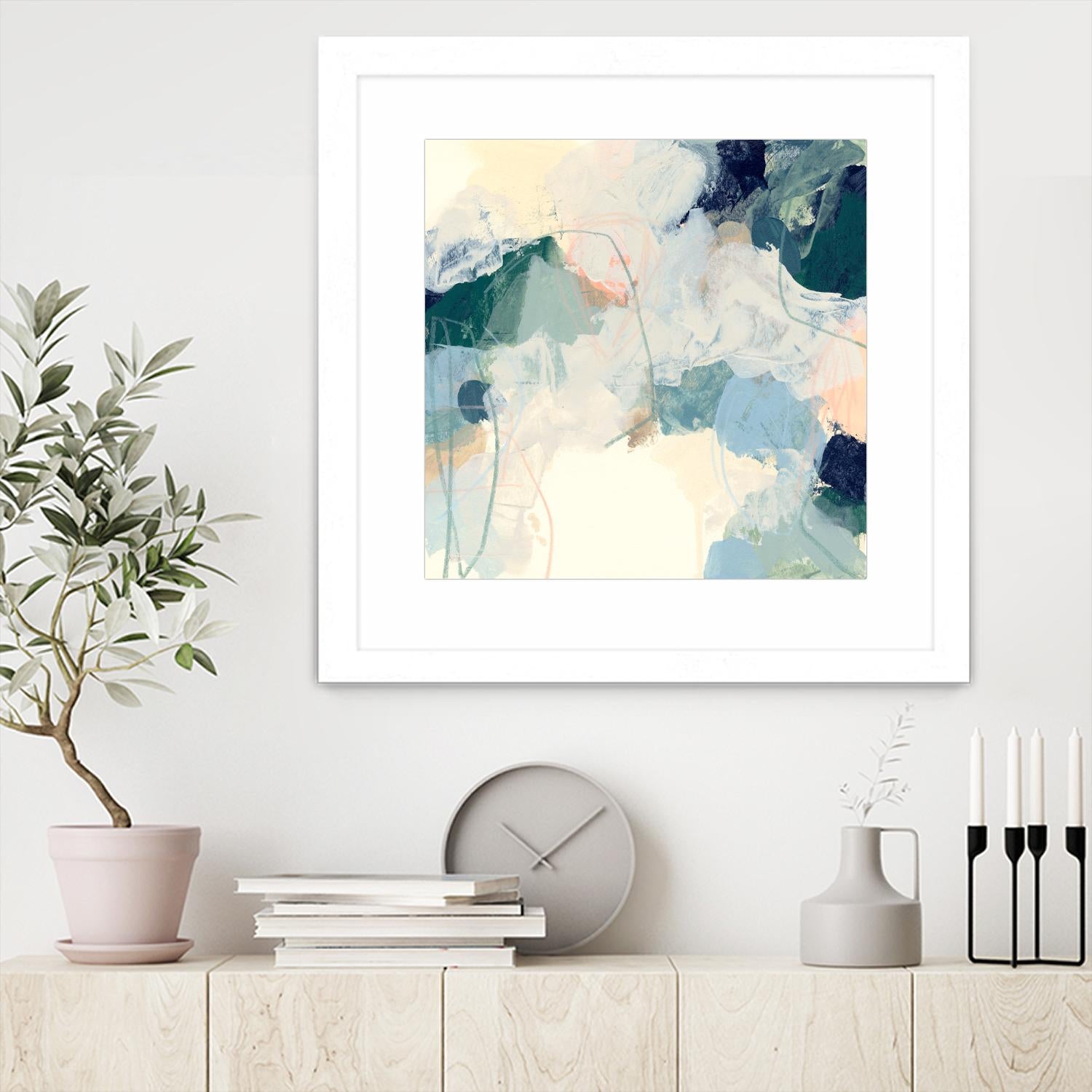 Cloud Gesture II by June Vess on GIANT ART - beige abstract abstract