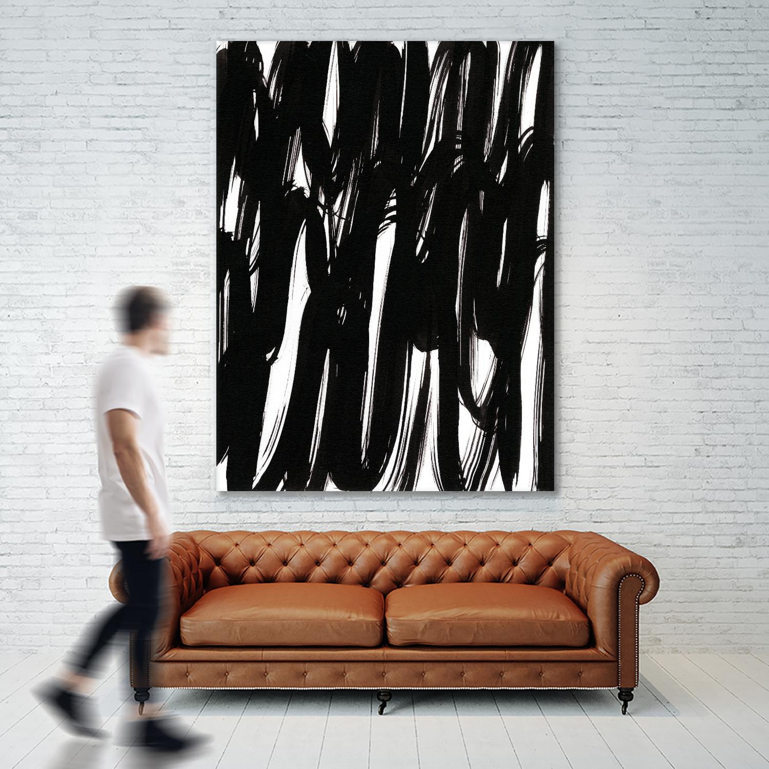 Ink Scribble I by Jodi Fuchs on GIANT ART - white abstract abstract