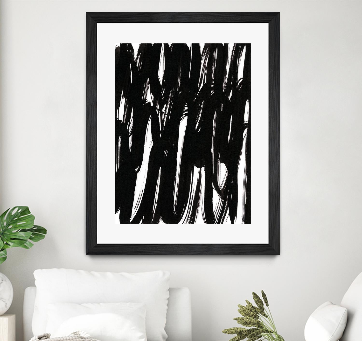 Ink Scribble I by Jodi Fuchs on GIANT ART - white abstract abstract