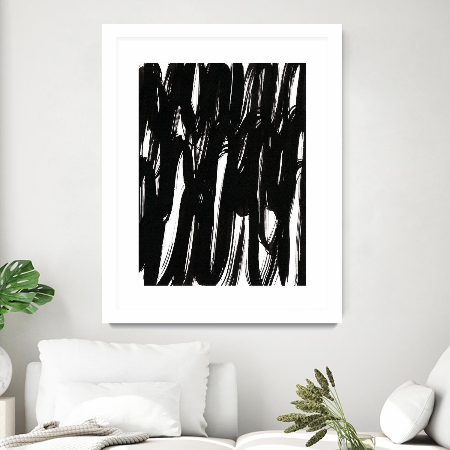 Ink Scribble I by Jodi Fuchs on GIANT ART - white abstract abstract