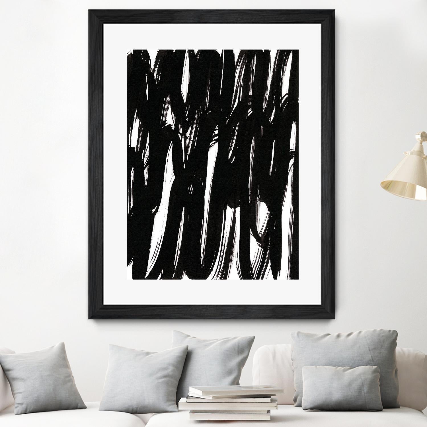 Ink Scribble I by Jodi Fuchs on GIANT ART - white abstract abstract