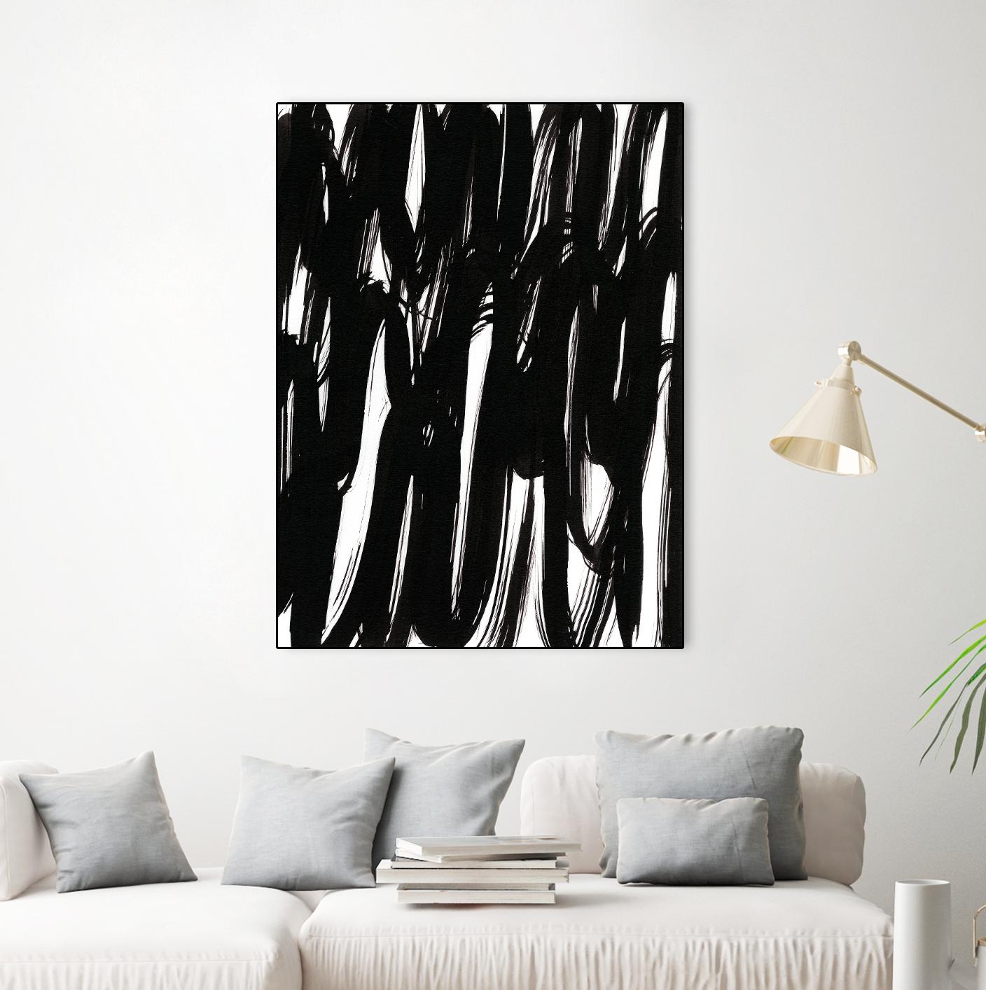 Ink Scribble I by Jodi Fuchs on GIANT ART - white abstract abstract