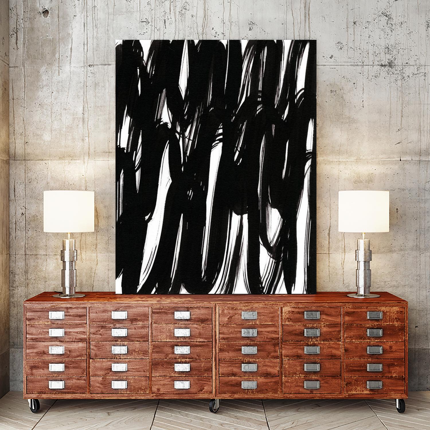 Ink Scribble I by Jodi Fuchs on GIANT ART - white abstract abstract