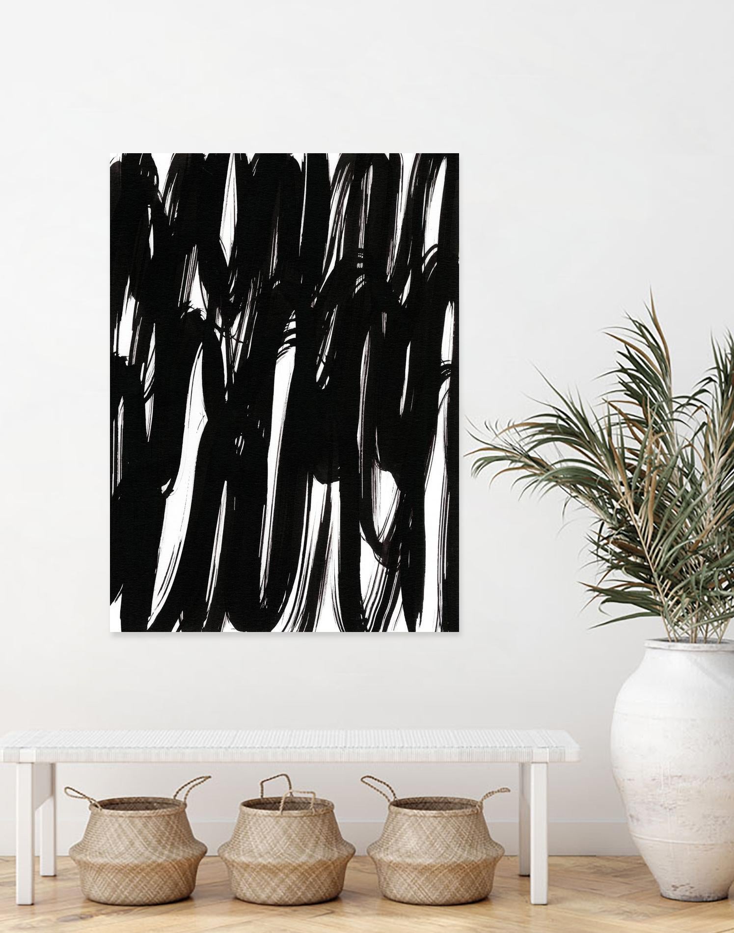 Ink Scribble I by Jodi Fuchs on GIANT ART - white abstract abstract