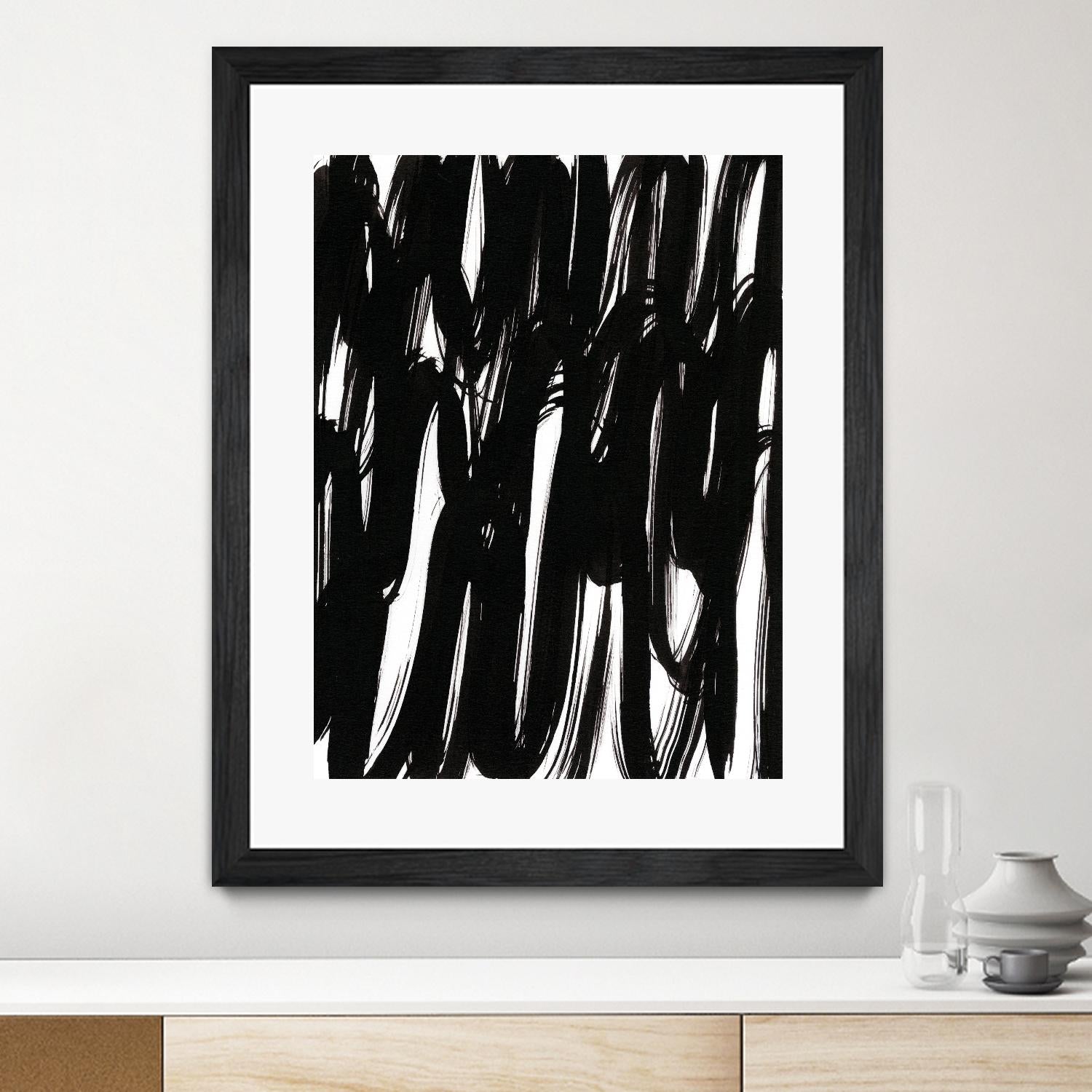 Ink Scribble I by Jodi Fuchs on GIANT ART - white abstract abstract