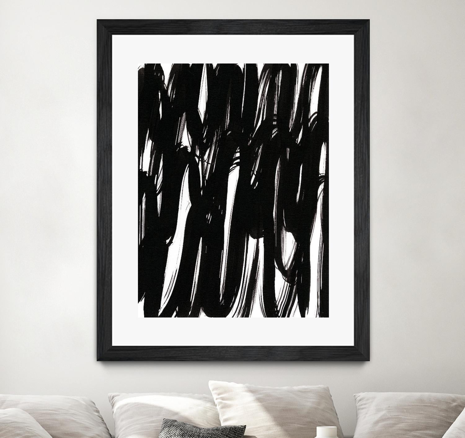 Ink Scribble I by Jodi Fuchs on GIANT ART - white abstract abstract