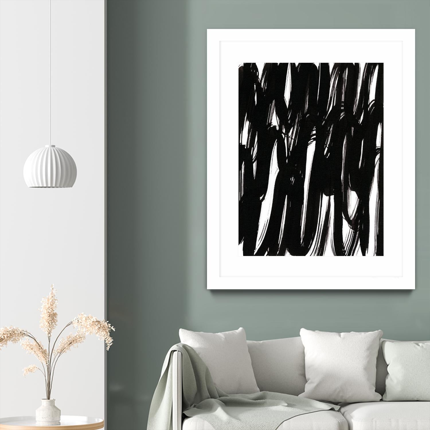 Ink Scribble I by Jodi Fuchs on GIANT ART - white abstract abstract