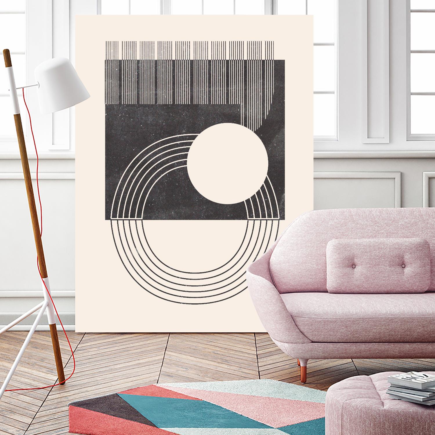 Unknown Space III by Melissa Wang on GIANT ART - beige abstract ligne