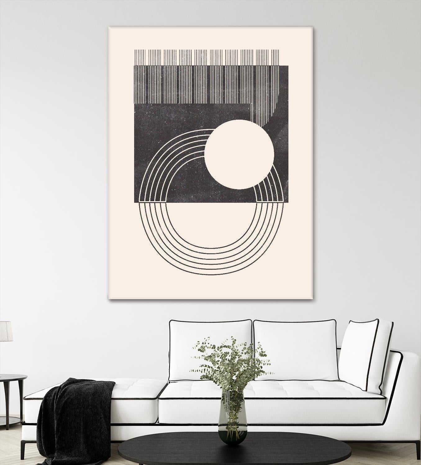Unknown Space III by Melissa Wang on GIANT ART - beige abstract ligne