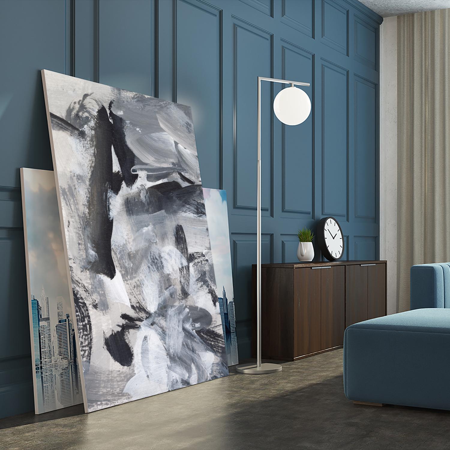 Black & White Mix III by Christina Long on GIANT ART - grey abstract abstract