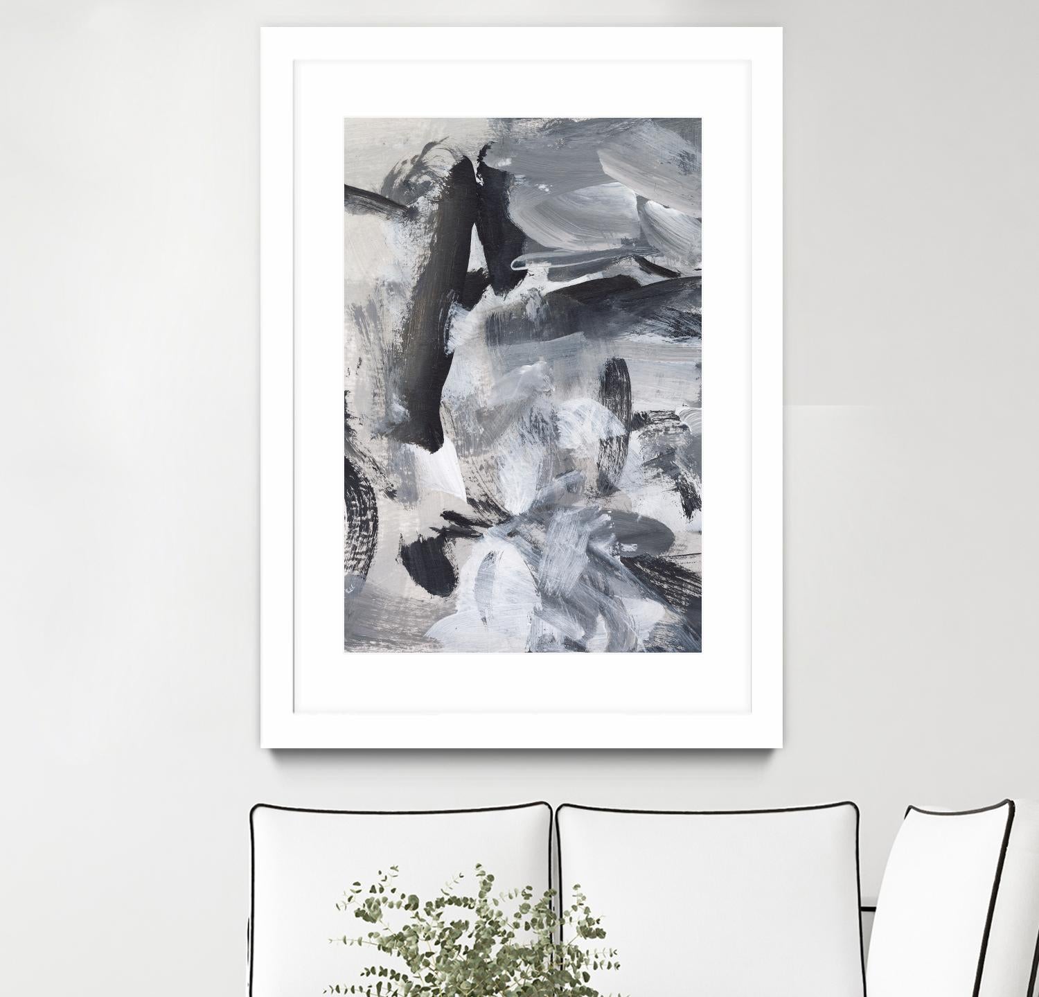 Black & White Mix III by Christina Long on GIANT ART - grey abstract abstract