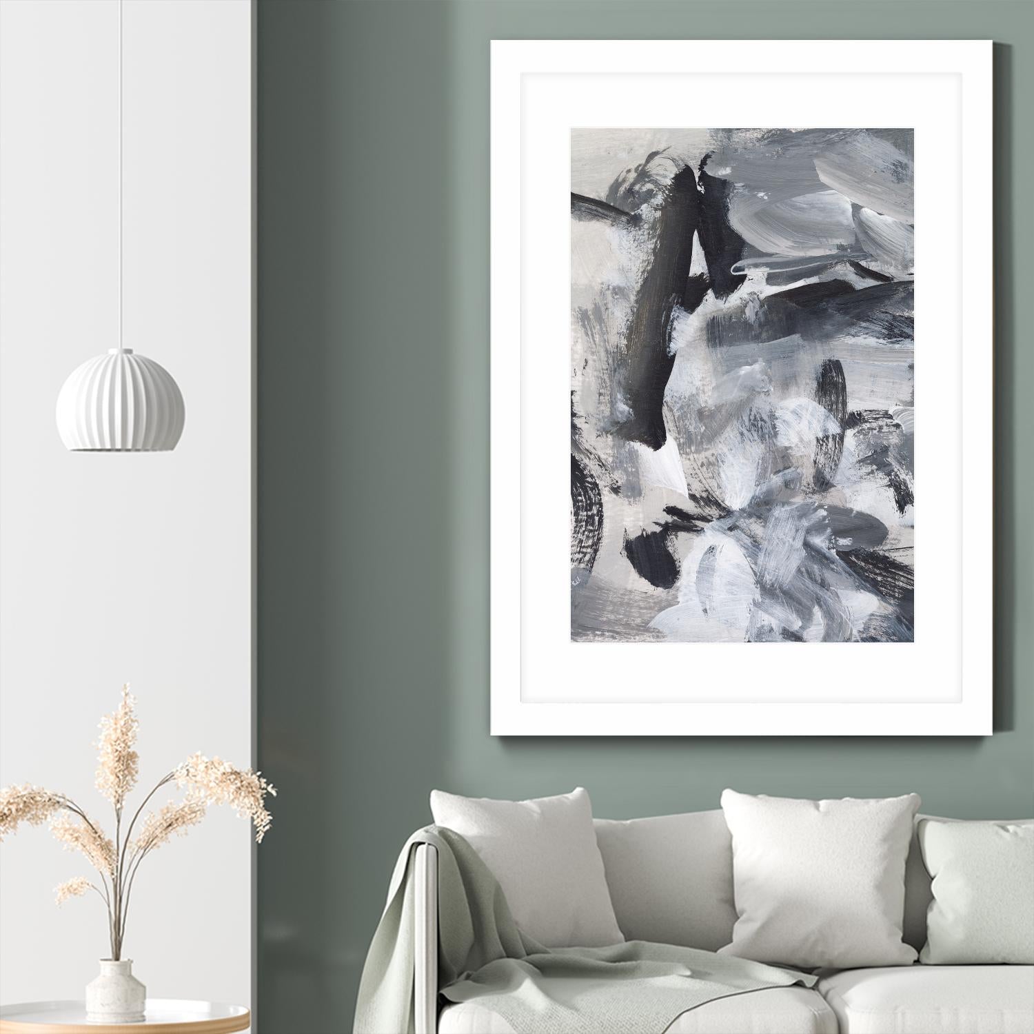 Black & White Mix III by Christina Long on GIANT ART - grey abstract abstract