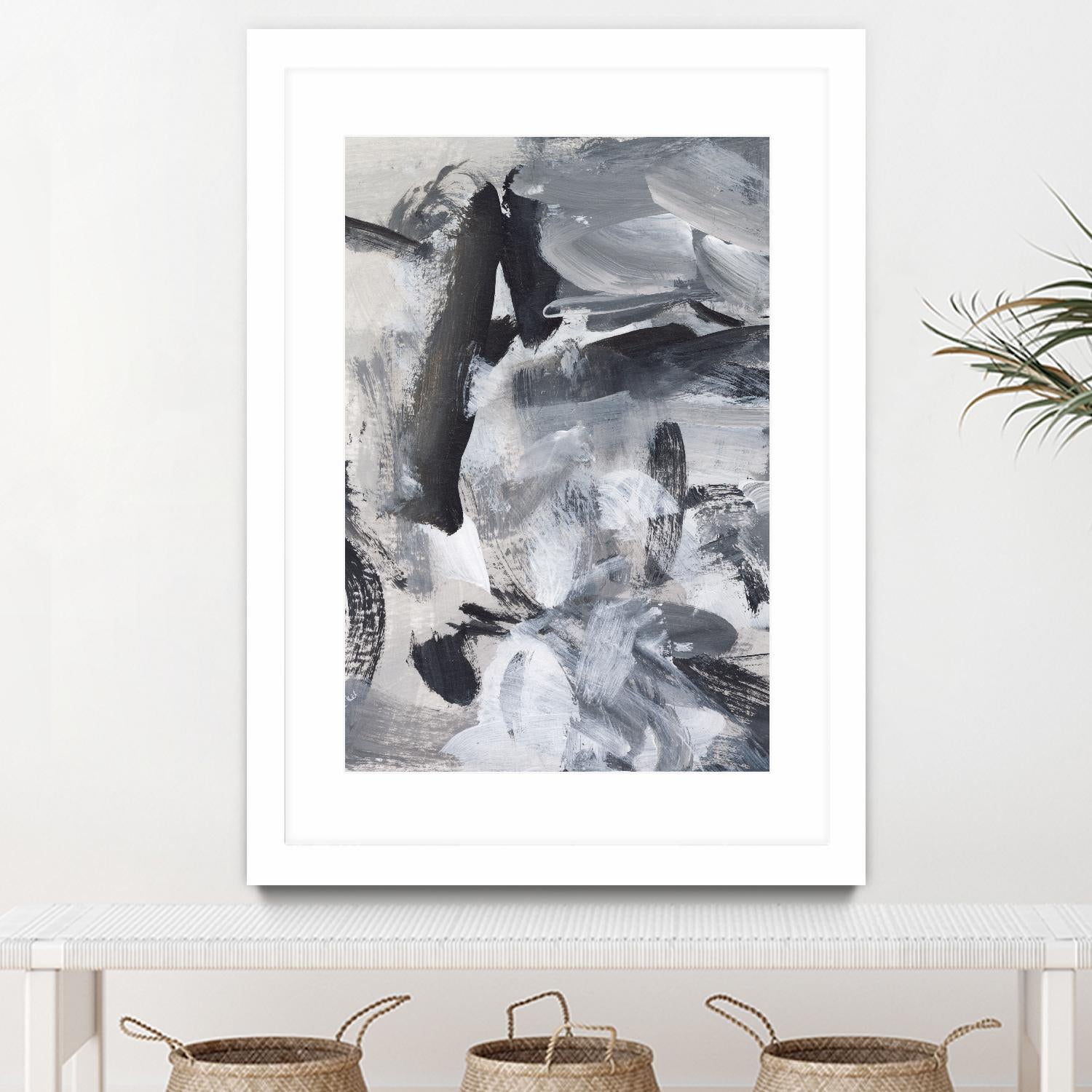 Black & White Mix III by Christina Long on GIANT ART - grey abstract abstract