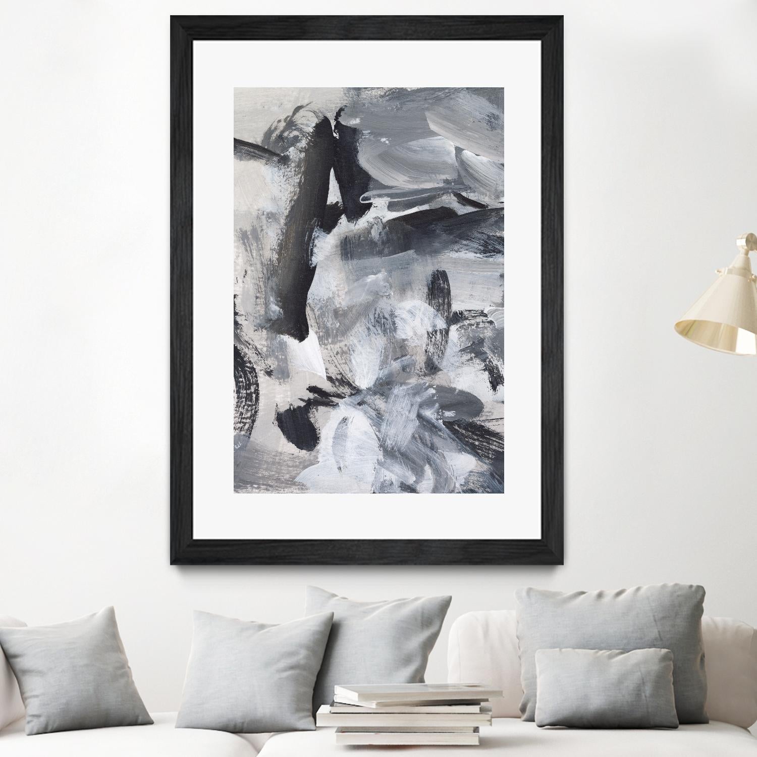 Black & White Mix III by Christina Long on GIANT ART - grey abstract abstract