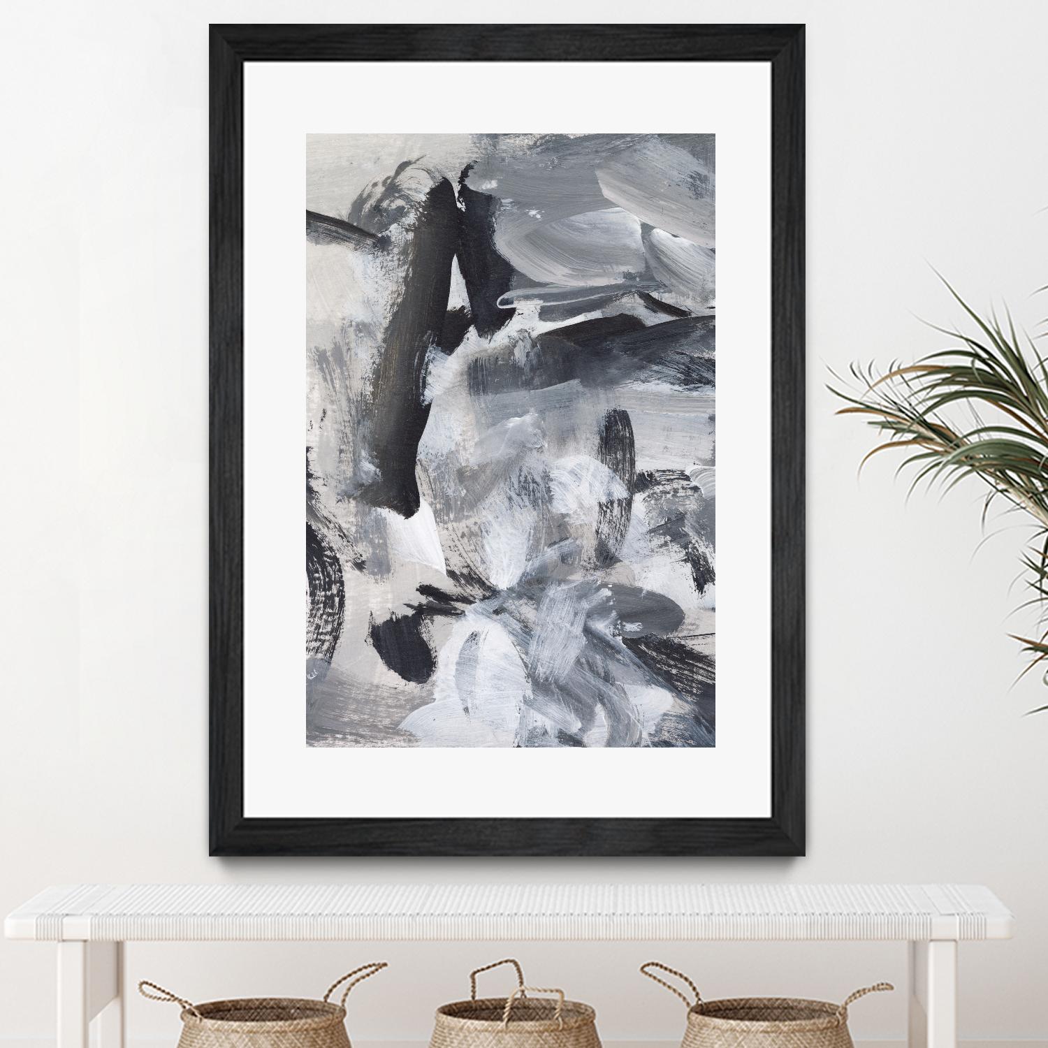 Black & White Mix III by Christina Long on GIANT ART - grey abstract abstract