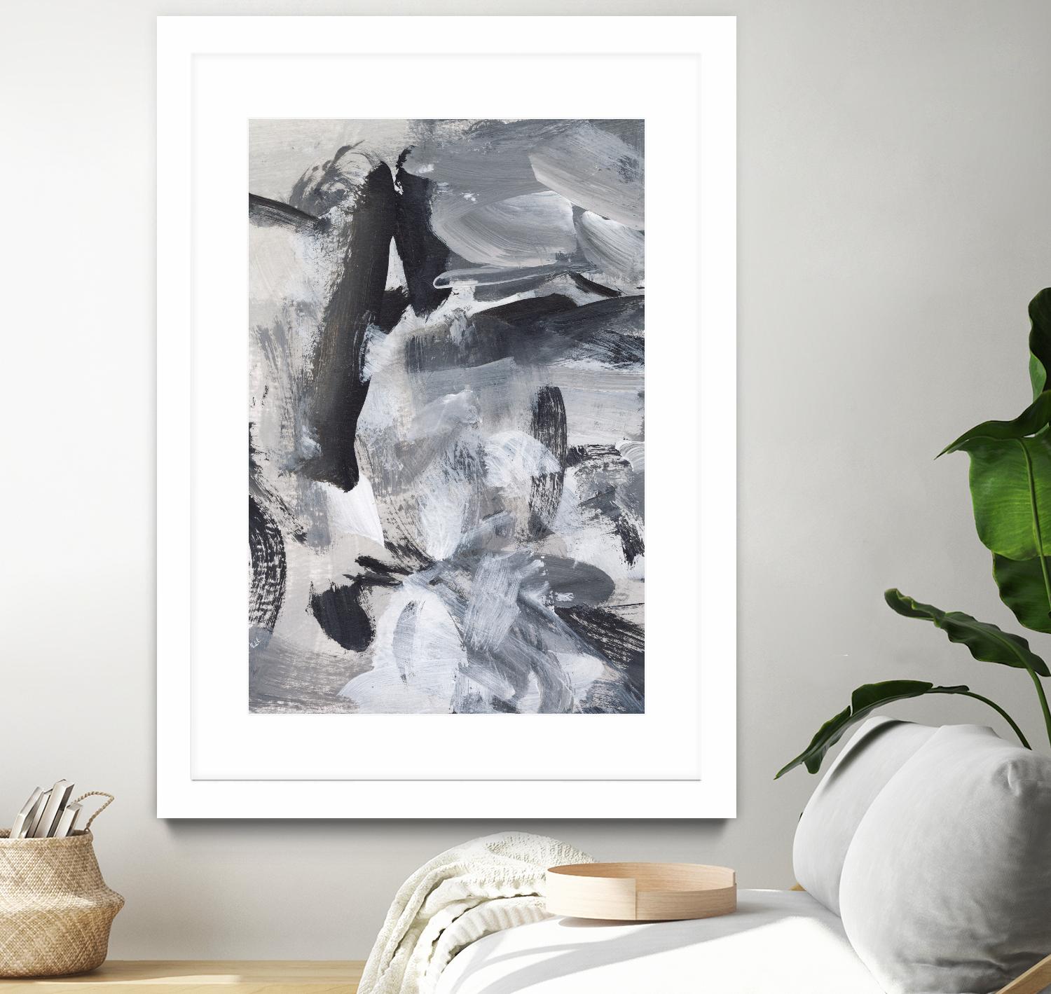 Black & White Mix III by Christina Long on GIANT ART - grey abstract abstract