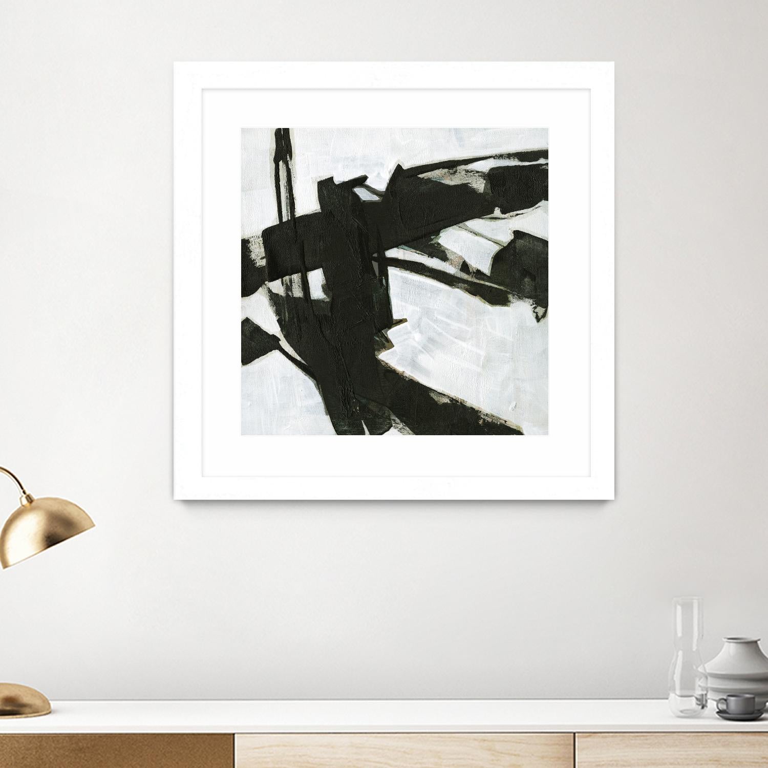 Ode an Kline I by Jennifer Goldberger on GIANT ART - white abstract abstract