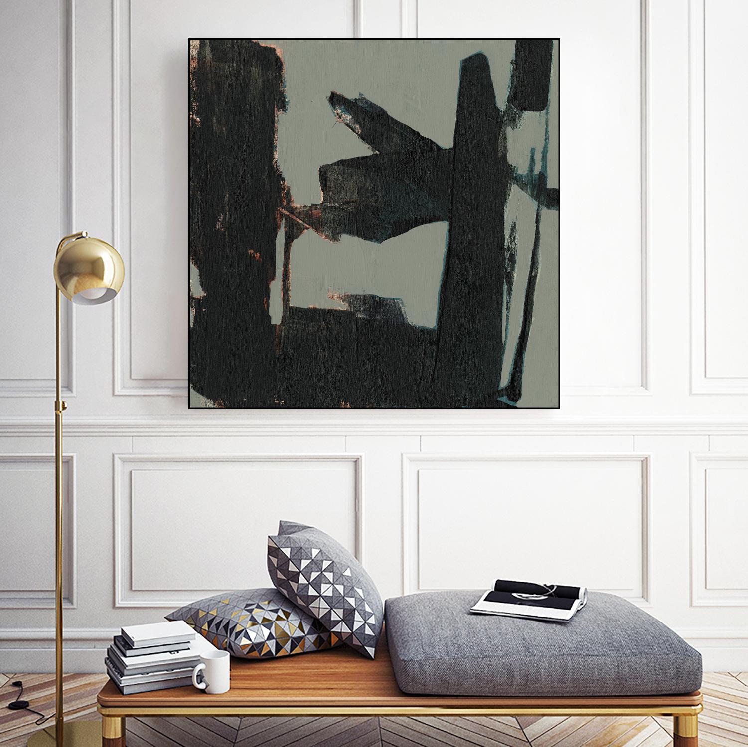 Ode an Kline II by Jennifer Goldberger on GIANT ART - grey abstract abstract