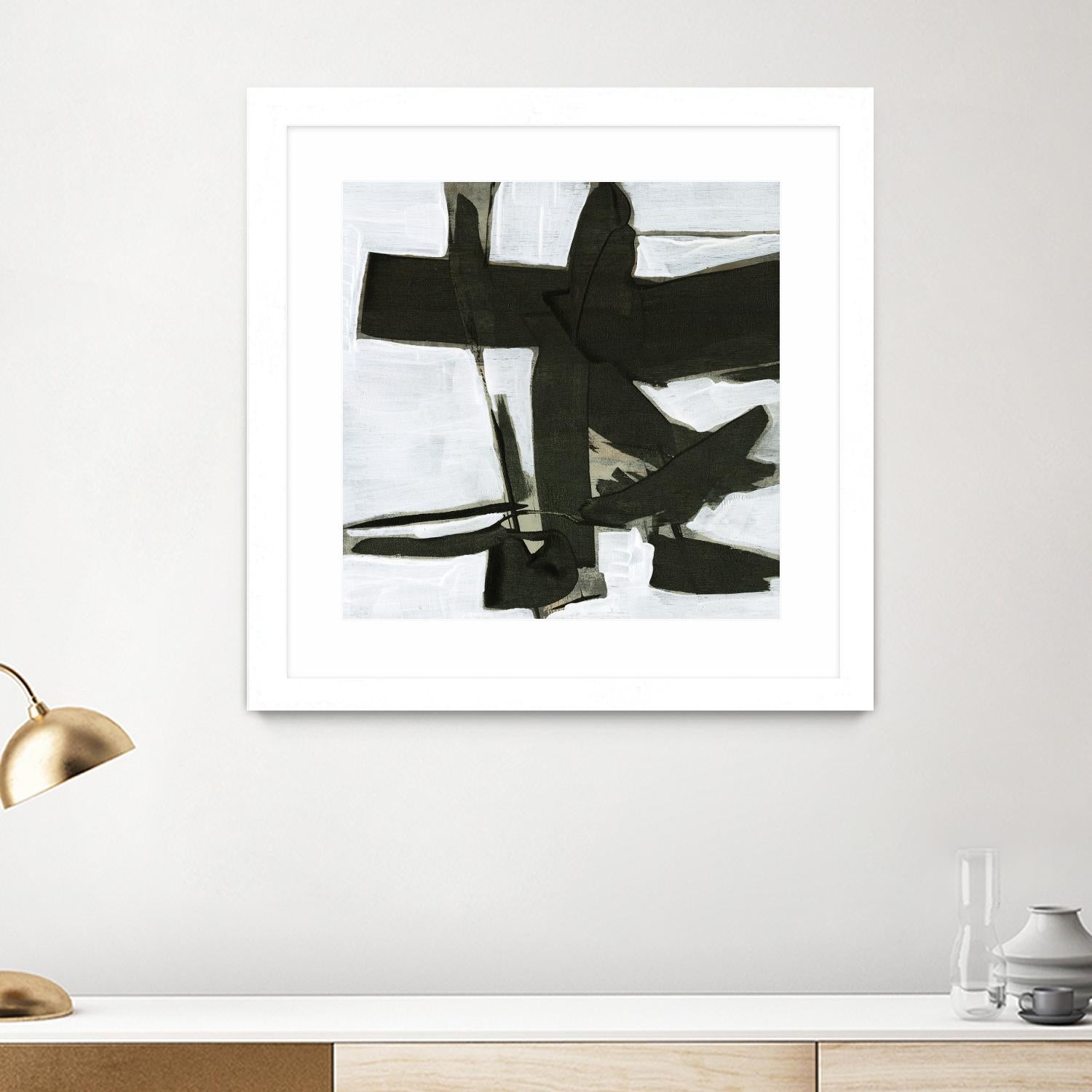 Ode an Kline III by Jennifer Goldberger on GIANT ART - white abstract abstract