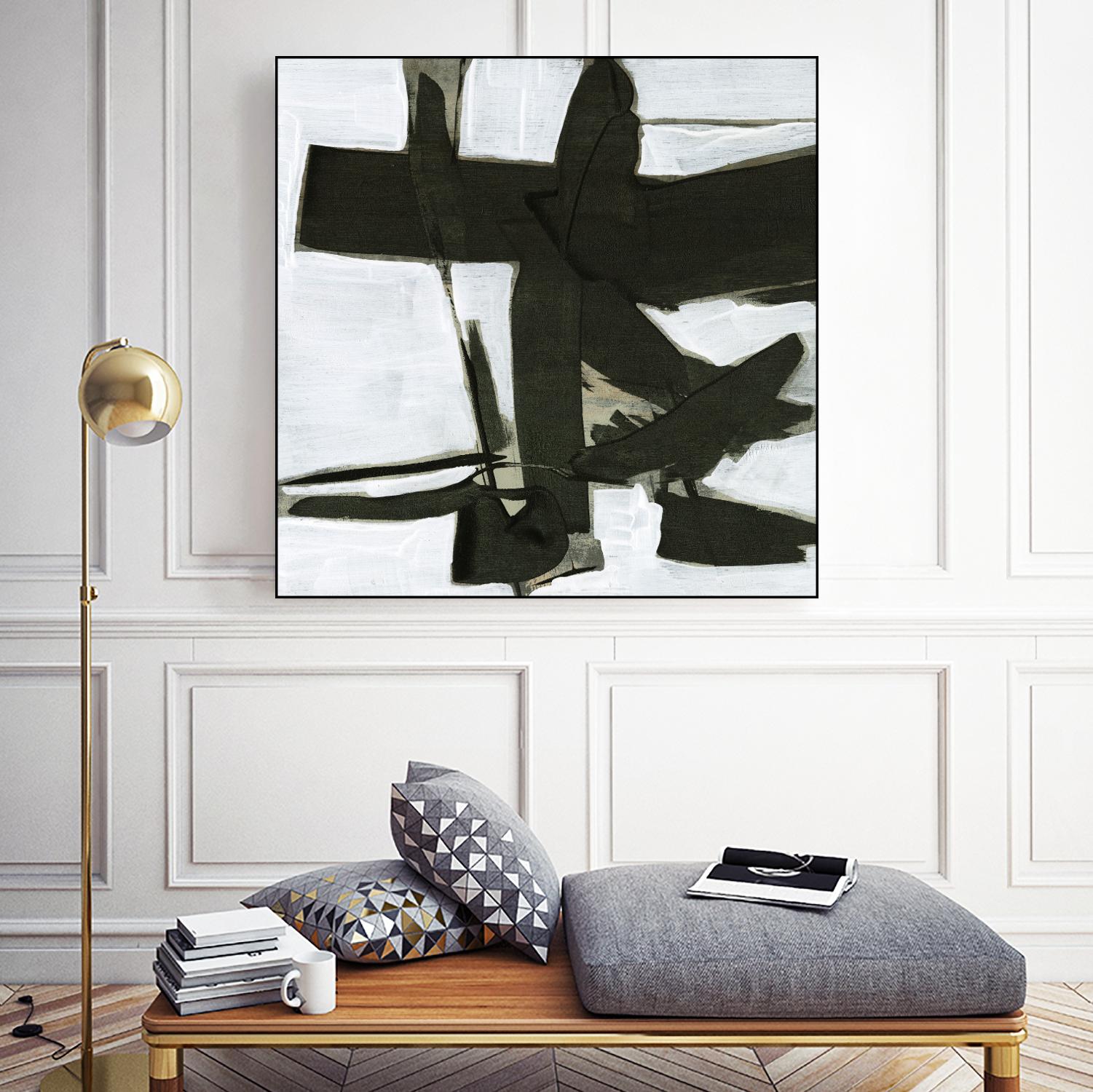 Ode an Kline III by Jennifer Goldberger on GIANT ART - white abstract abstract