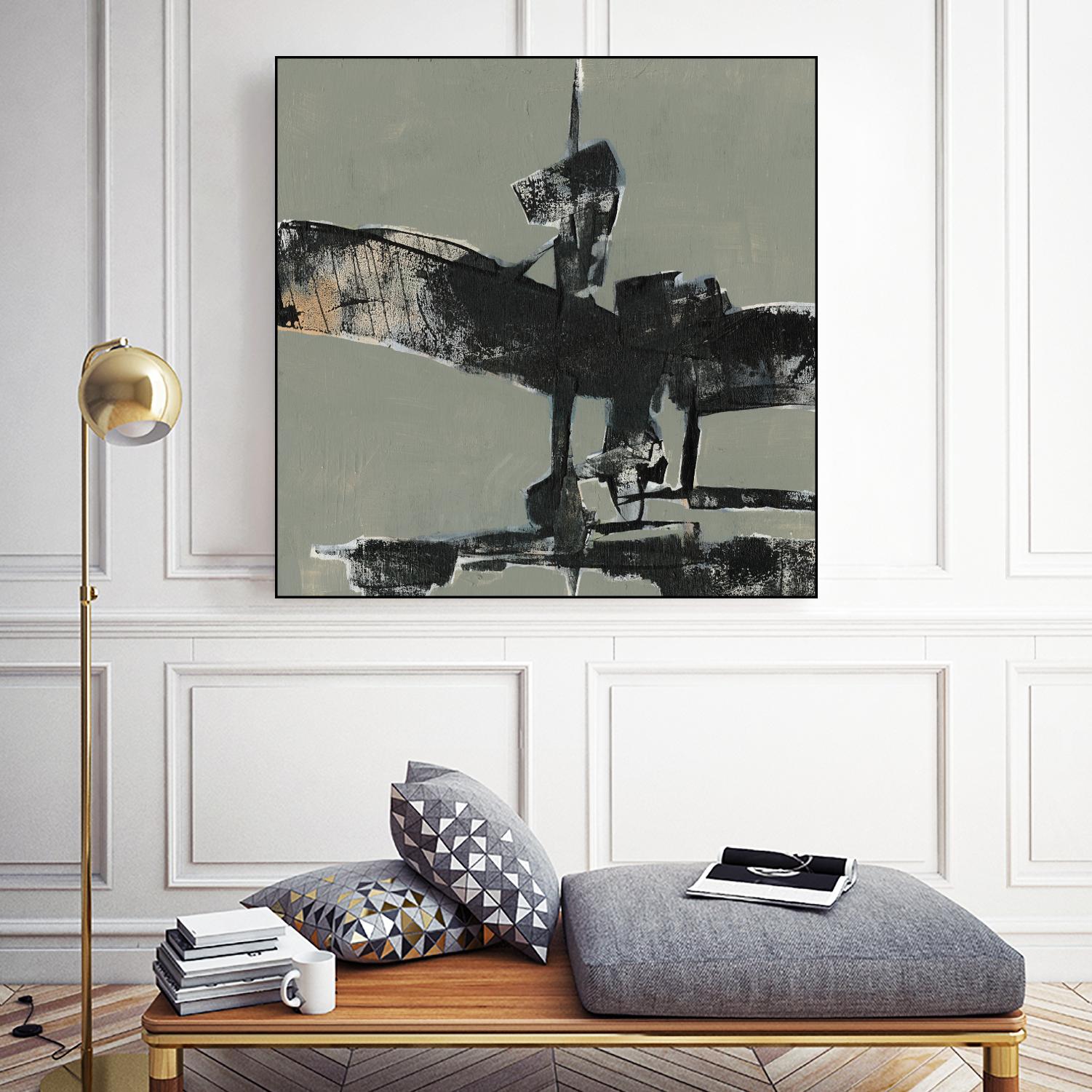 Ode an Kline IV by Jennifer Goldberger on GIANT ART - gold abstract abstract